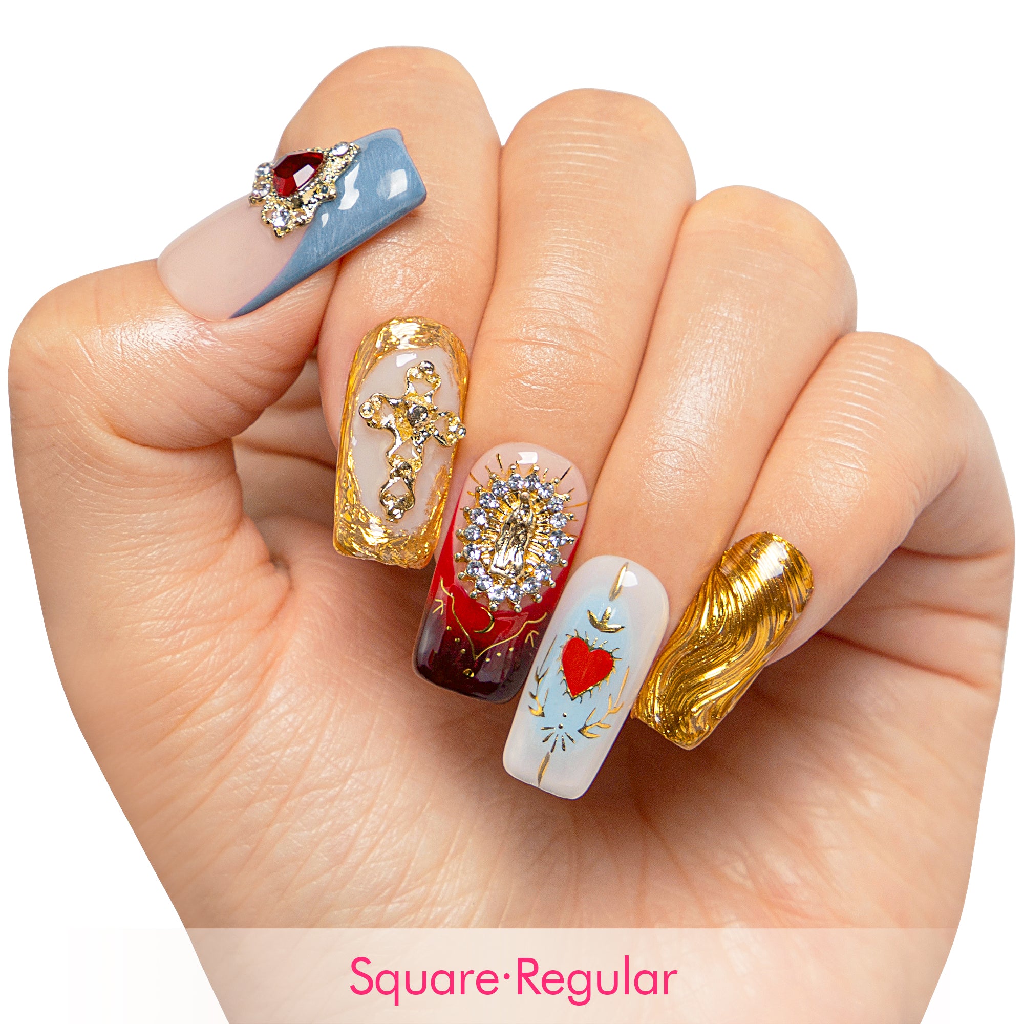 Crown of the Fairest Handmade Nails H491