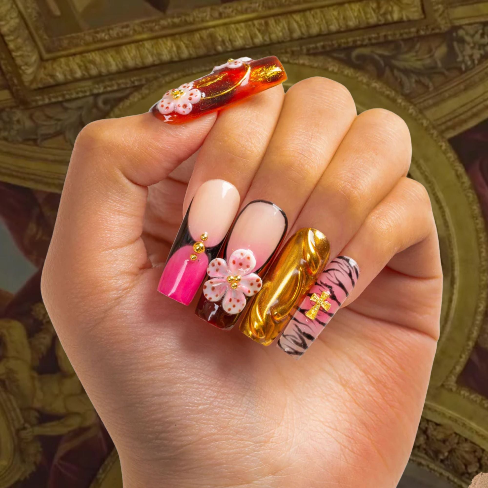 Empress Bloom Handmade Nails H492