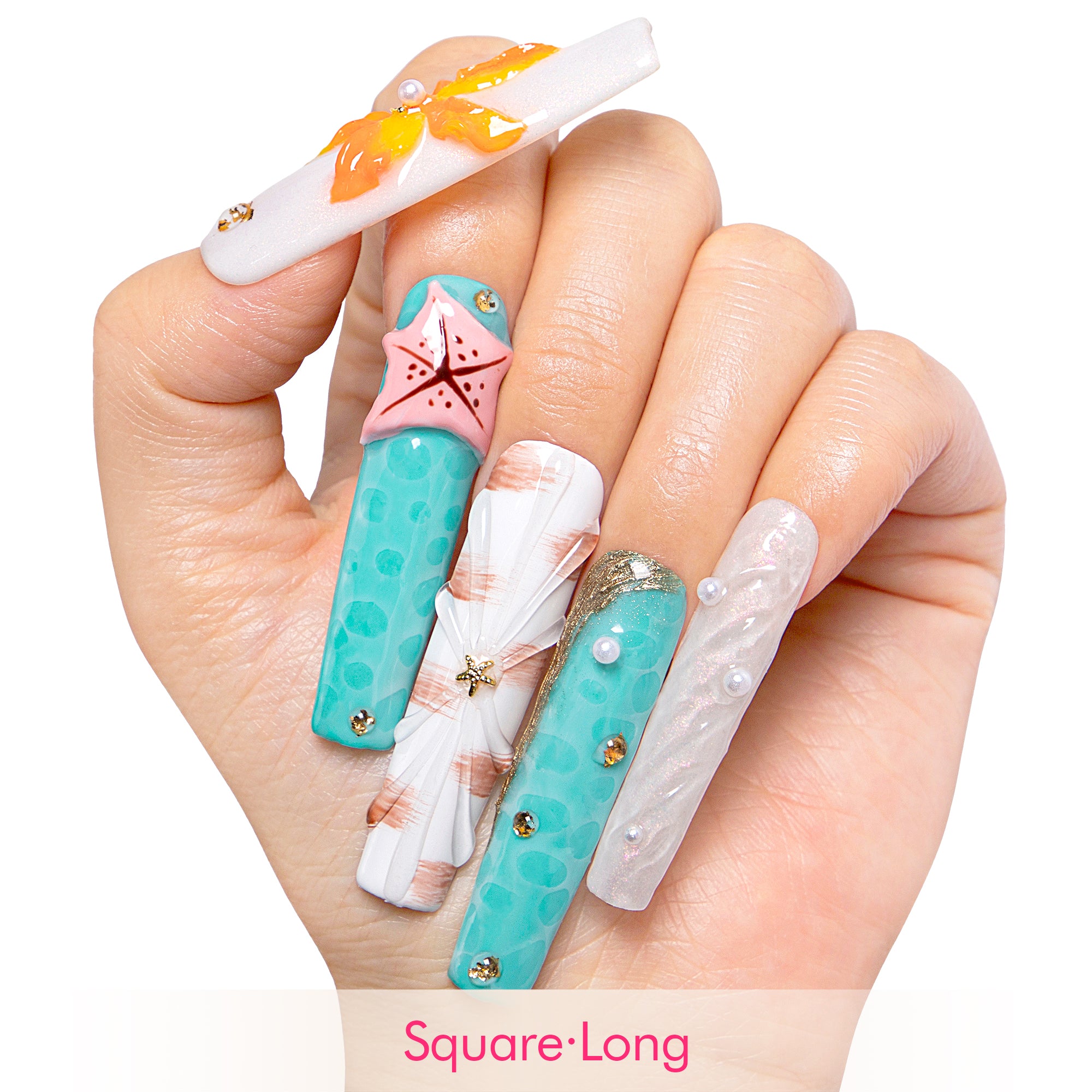 Starfish Dreams Handmade Nails H495