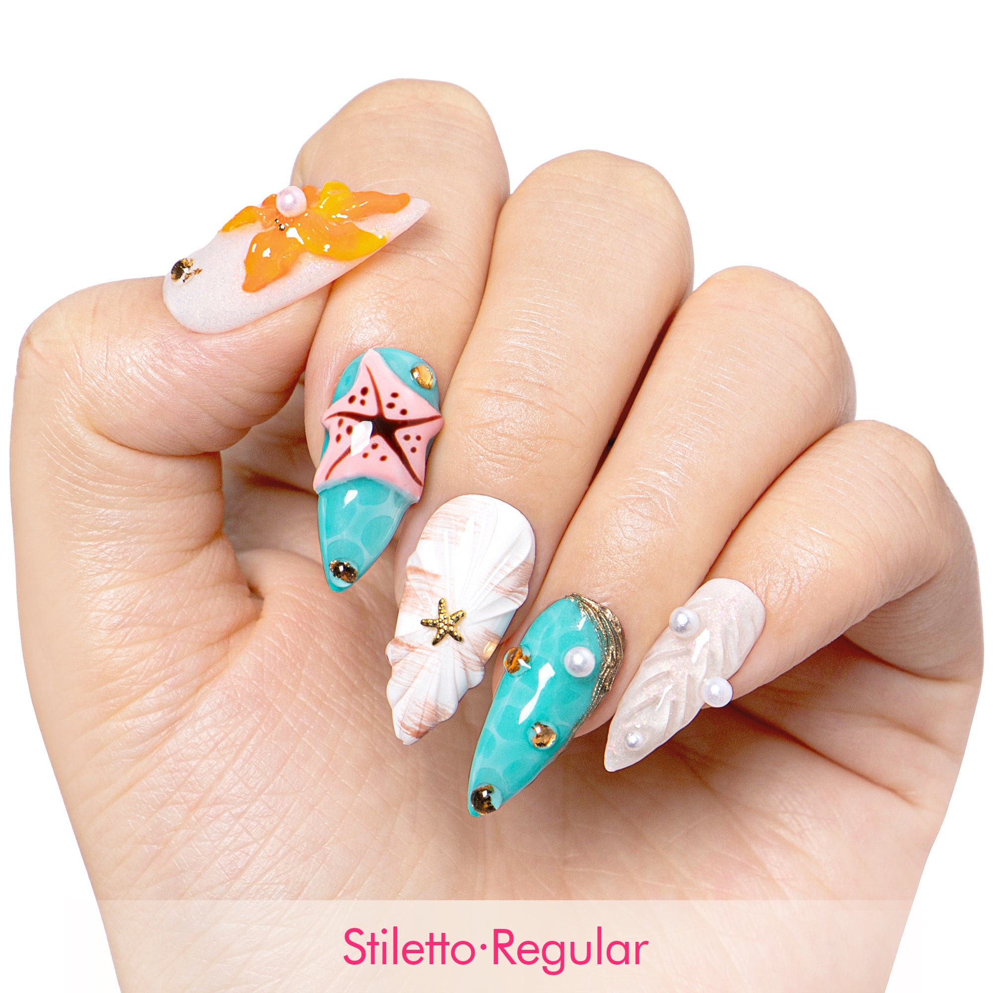 Starfish Dreams Handmade Nails H495