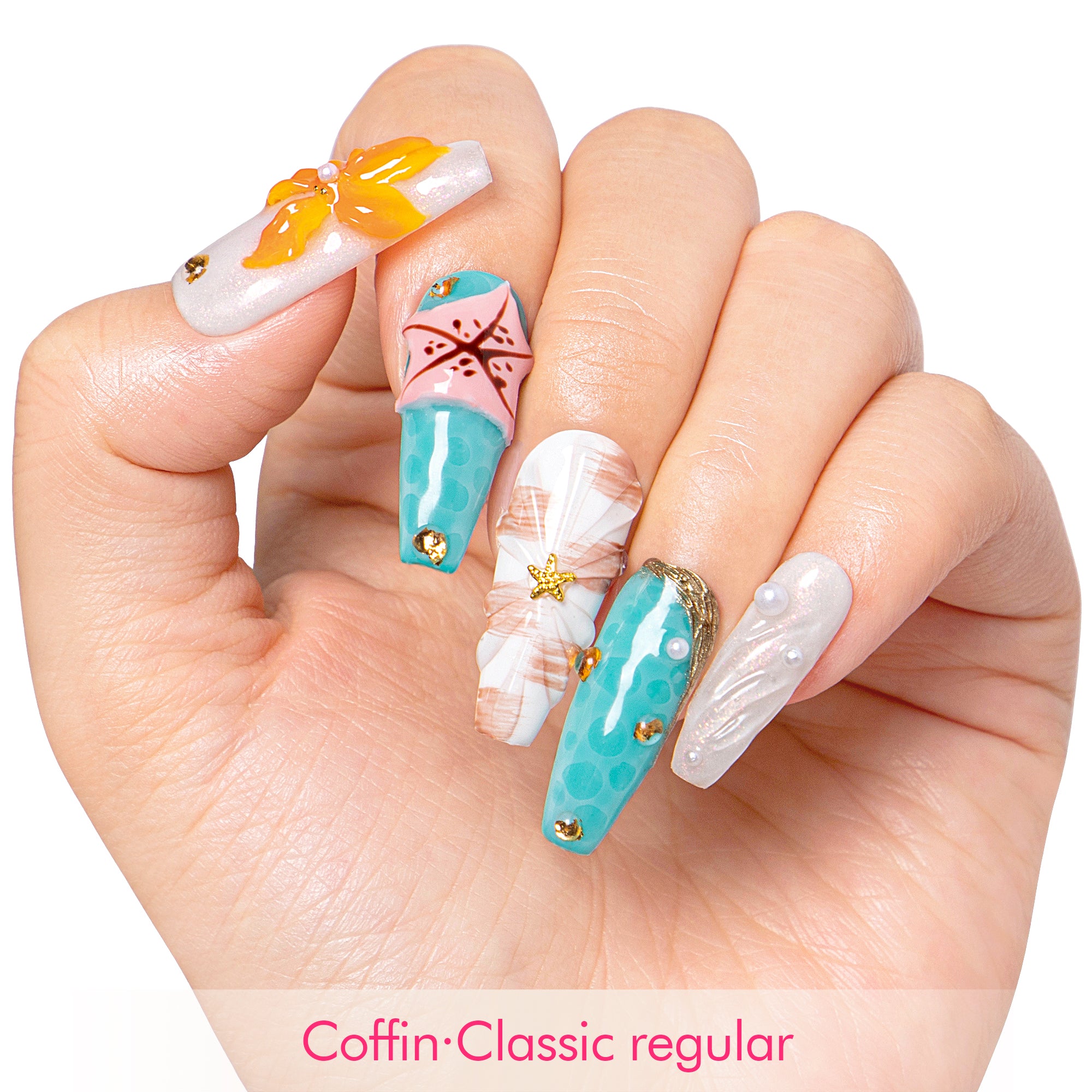 Starfish Dreams Handmade Nails H495