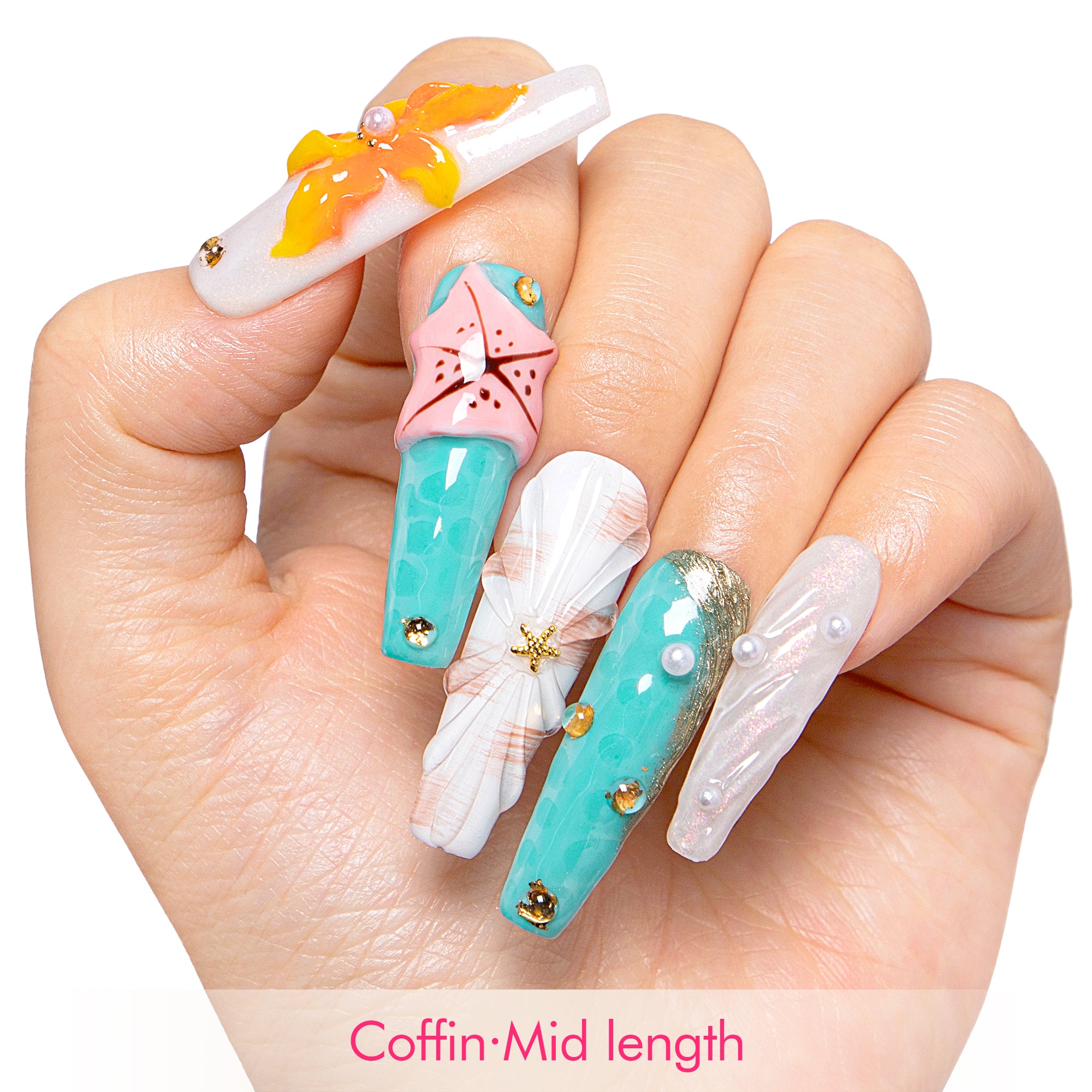 Starfish Dreams Handmade Nails H495