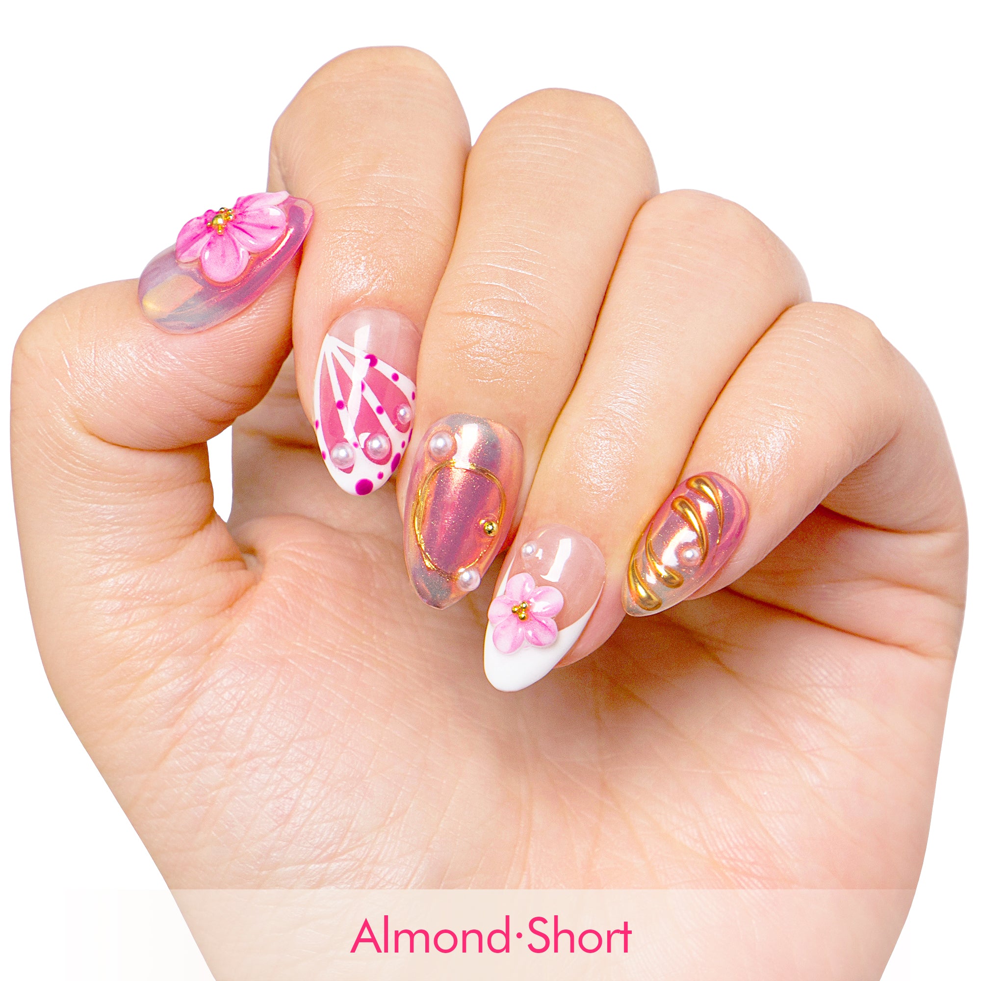 Summer Spritzer Handmade Nails H496