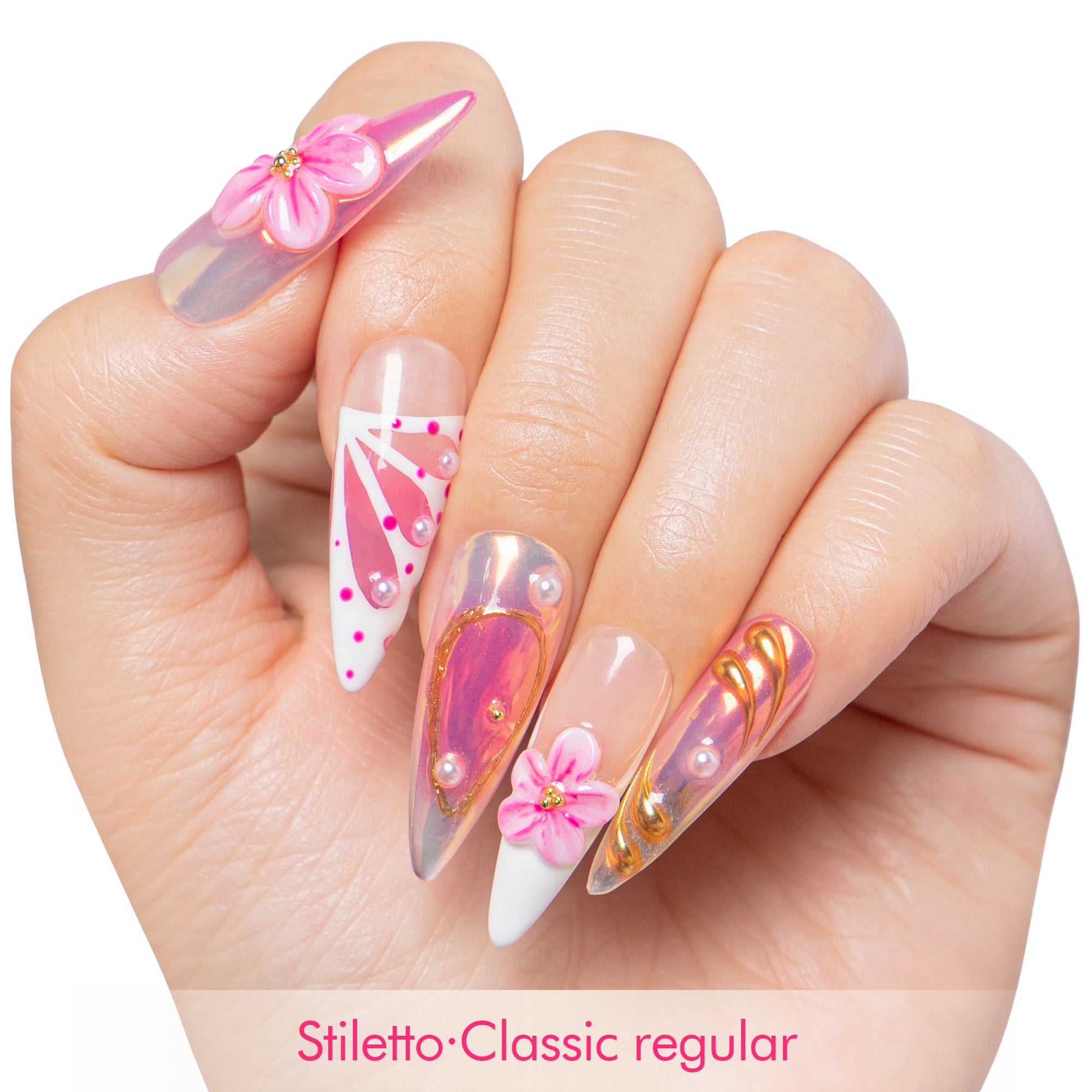 Summer Spritzer Handmade Nails H496