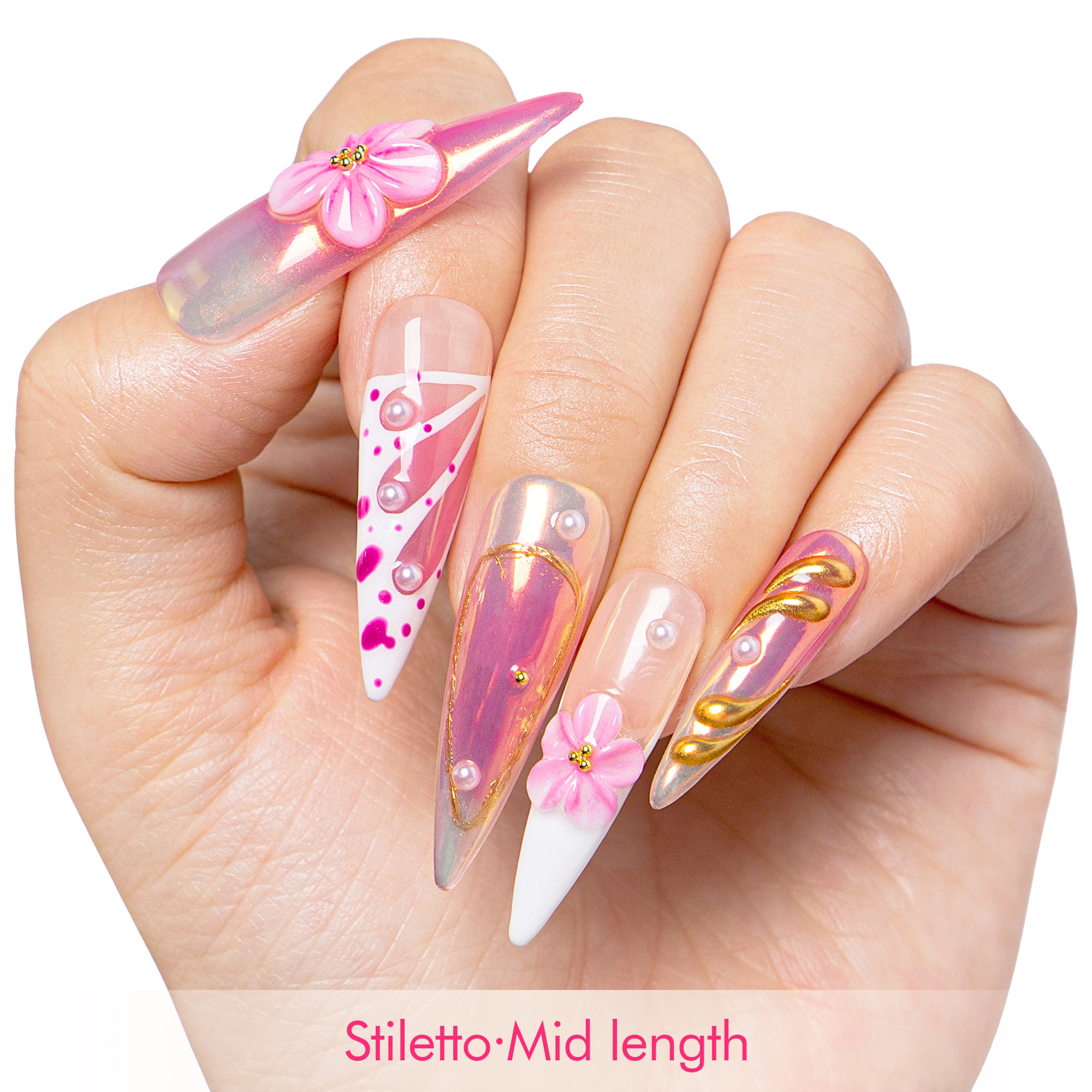 Summer Spritzer Handmade Nails H496