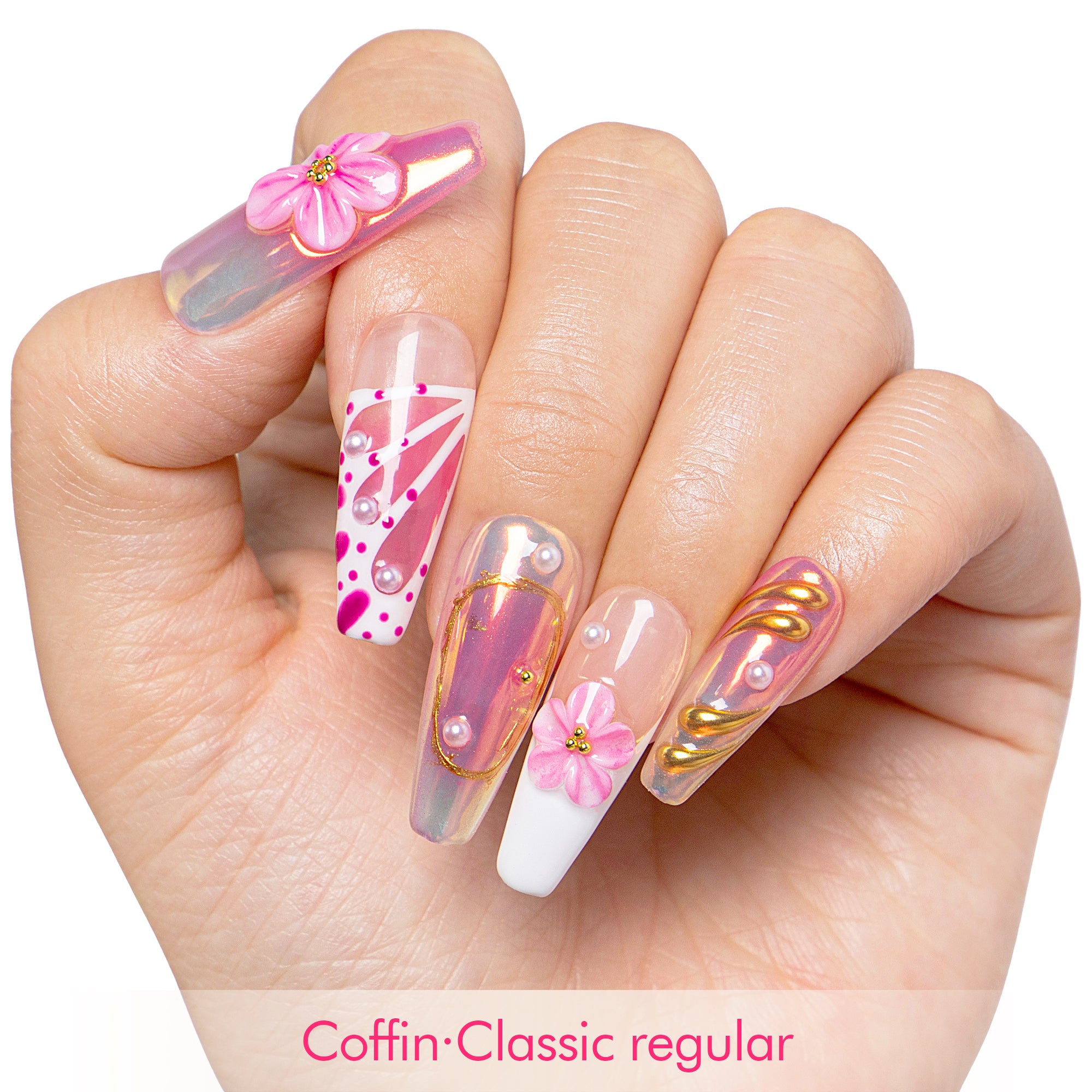 Summer Spritzer Handmade Nails H496