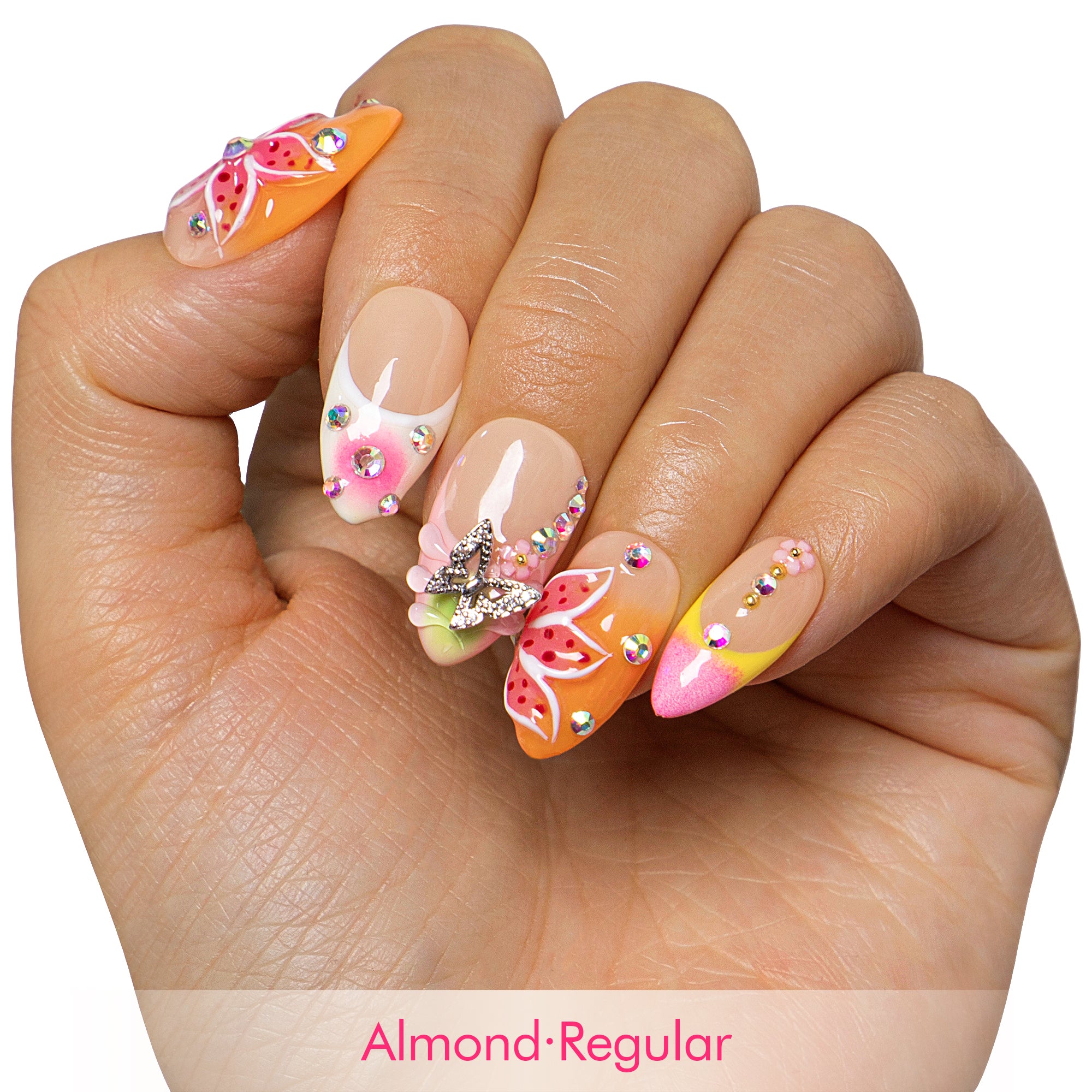 Tropical Delight Handmade Nails H498