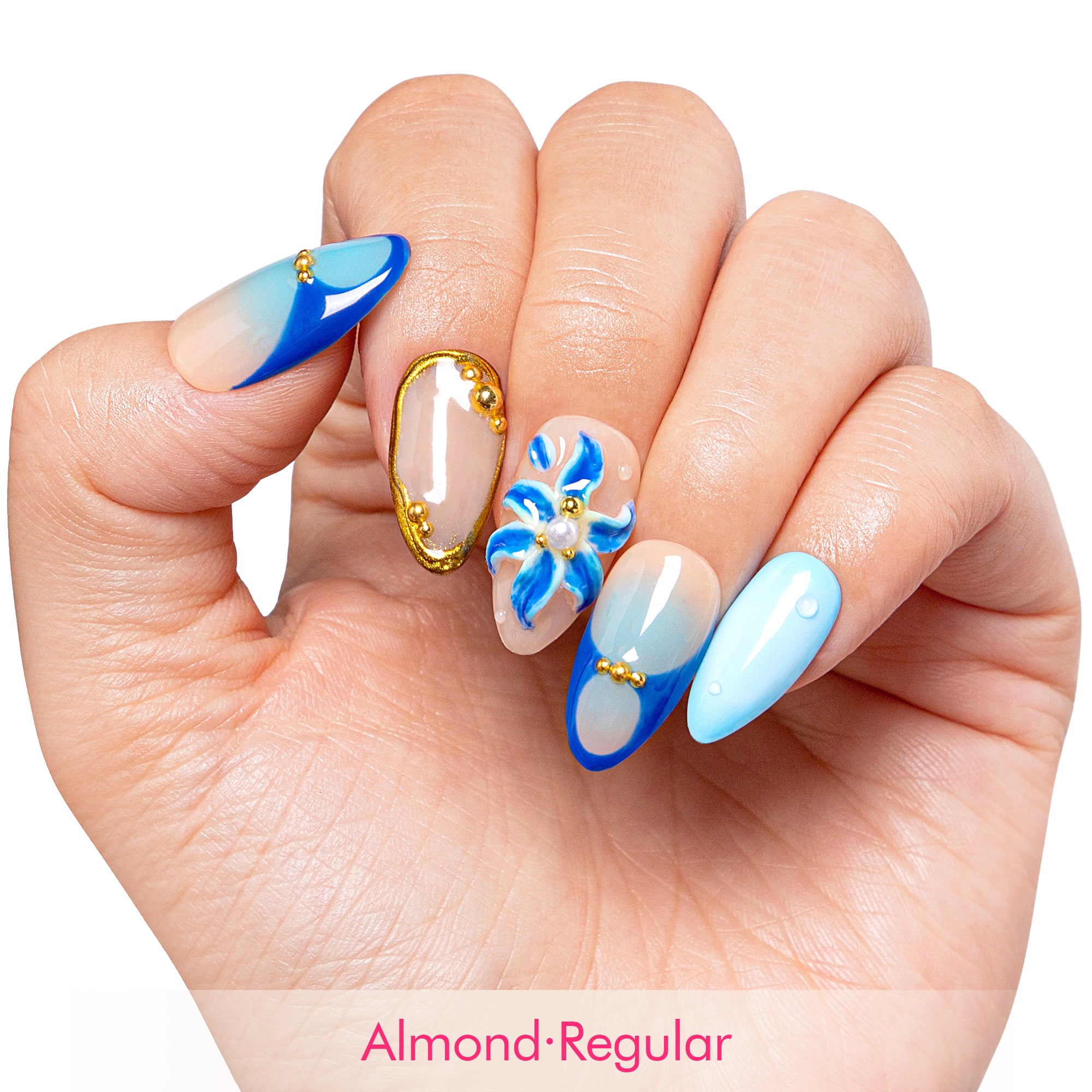 Azure Tide Handmade Nails H500