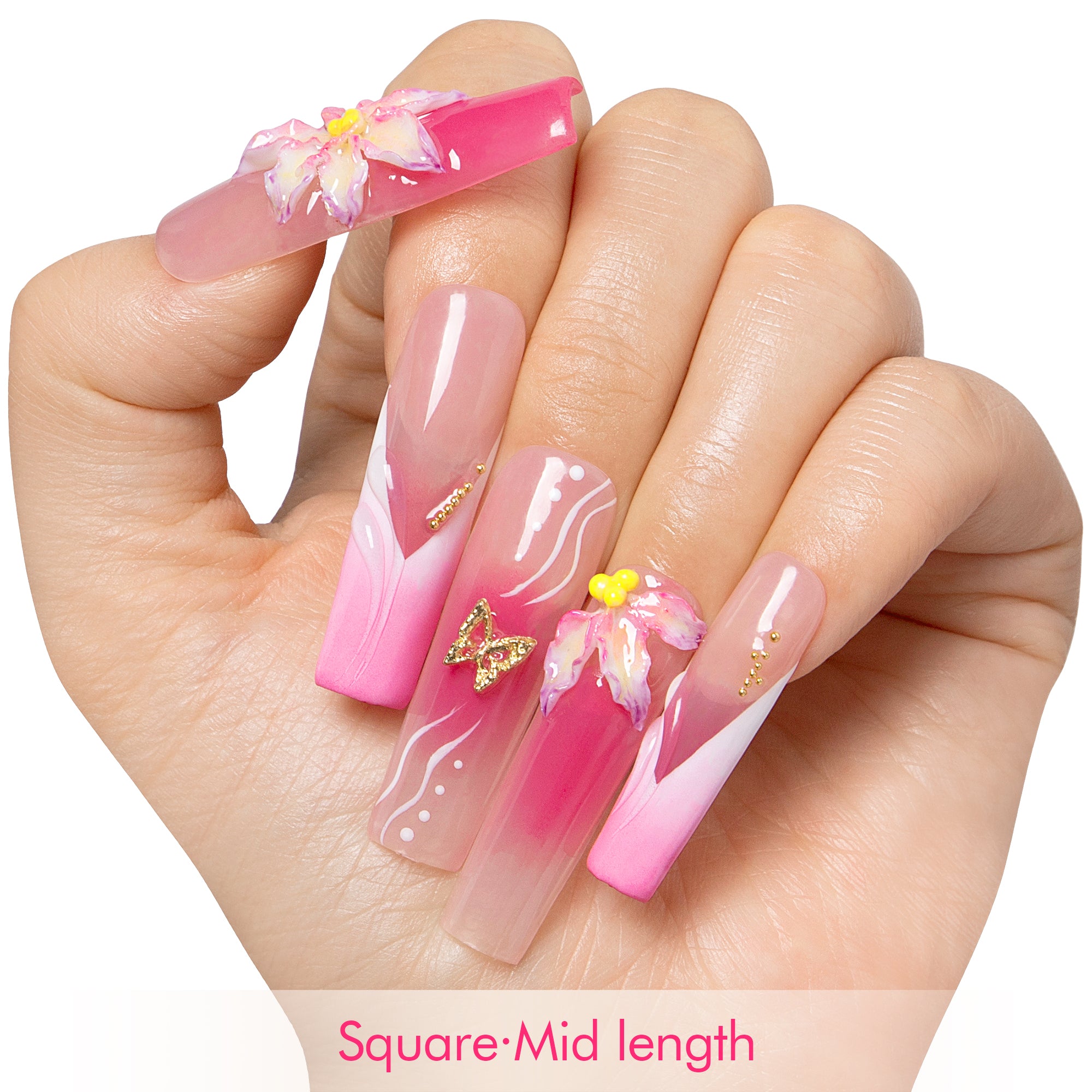 Butterfly Kiss Handmade Nails H502