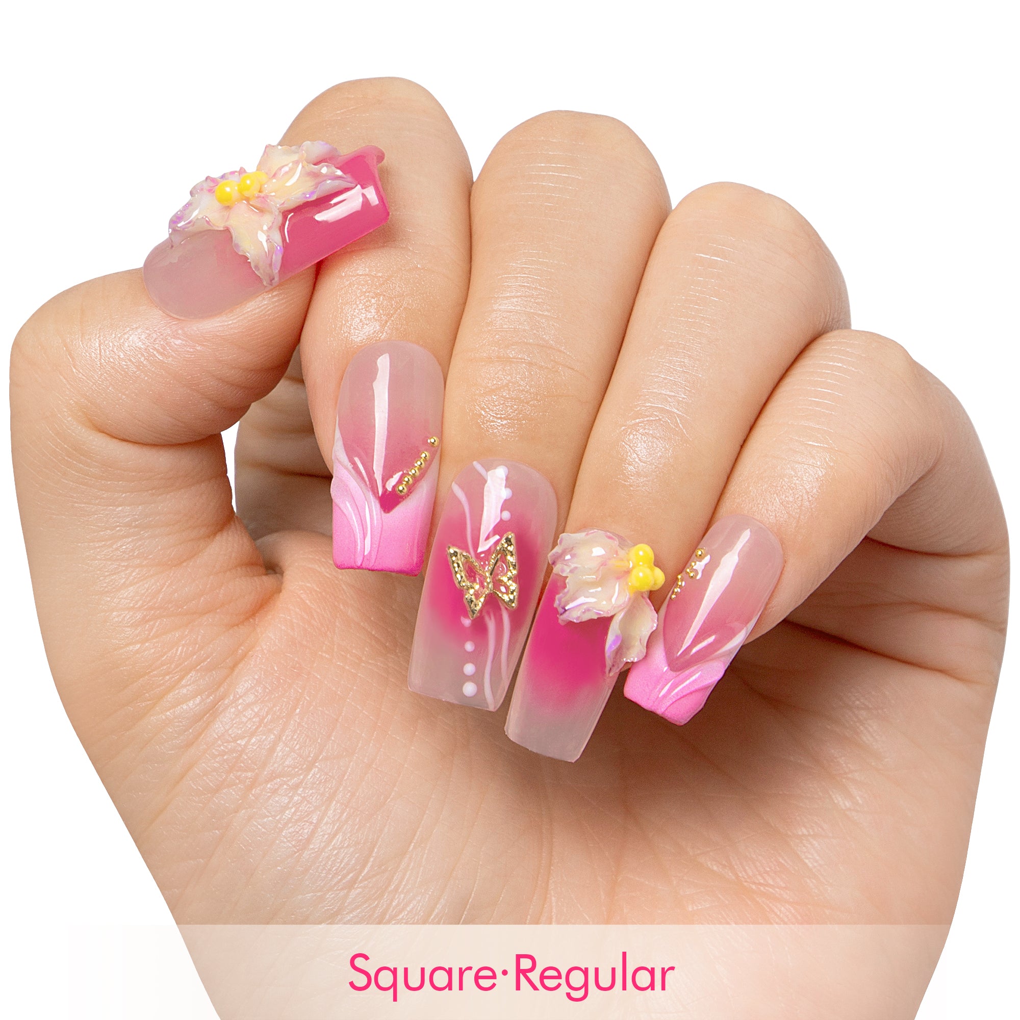 Butterfly Kiss Handmade Nails H502