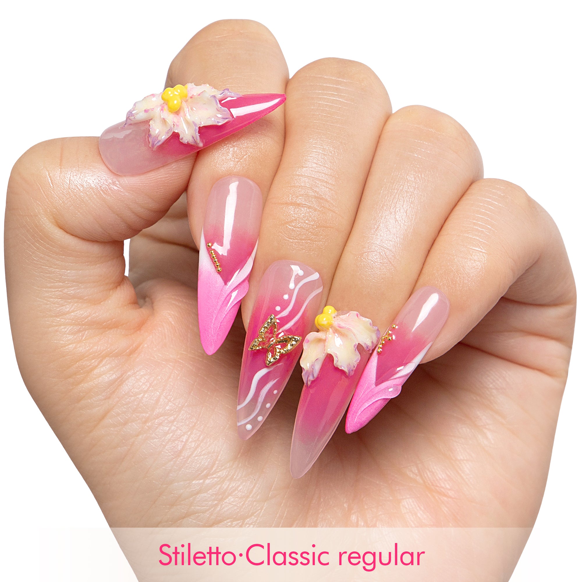 Butterfly Kiss Handmade Nails H502