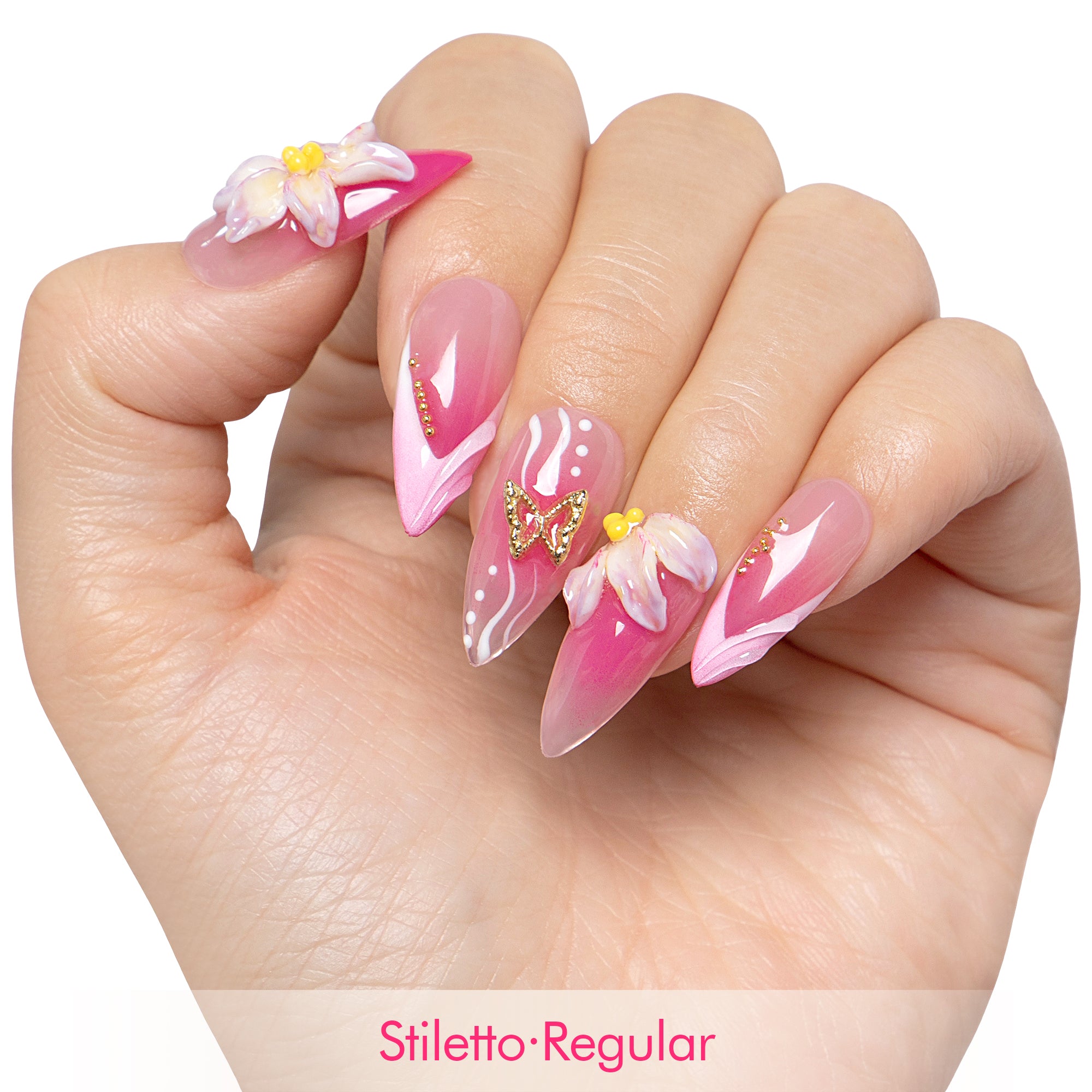 Butterfly Kiss Handmade Nails H502