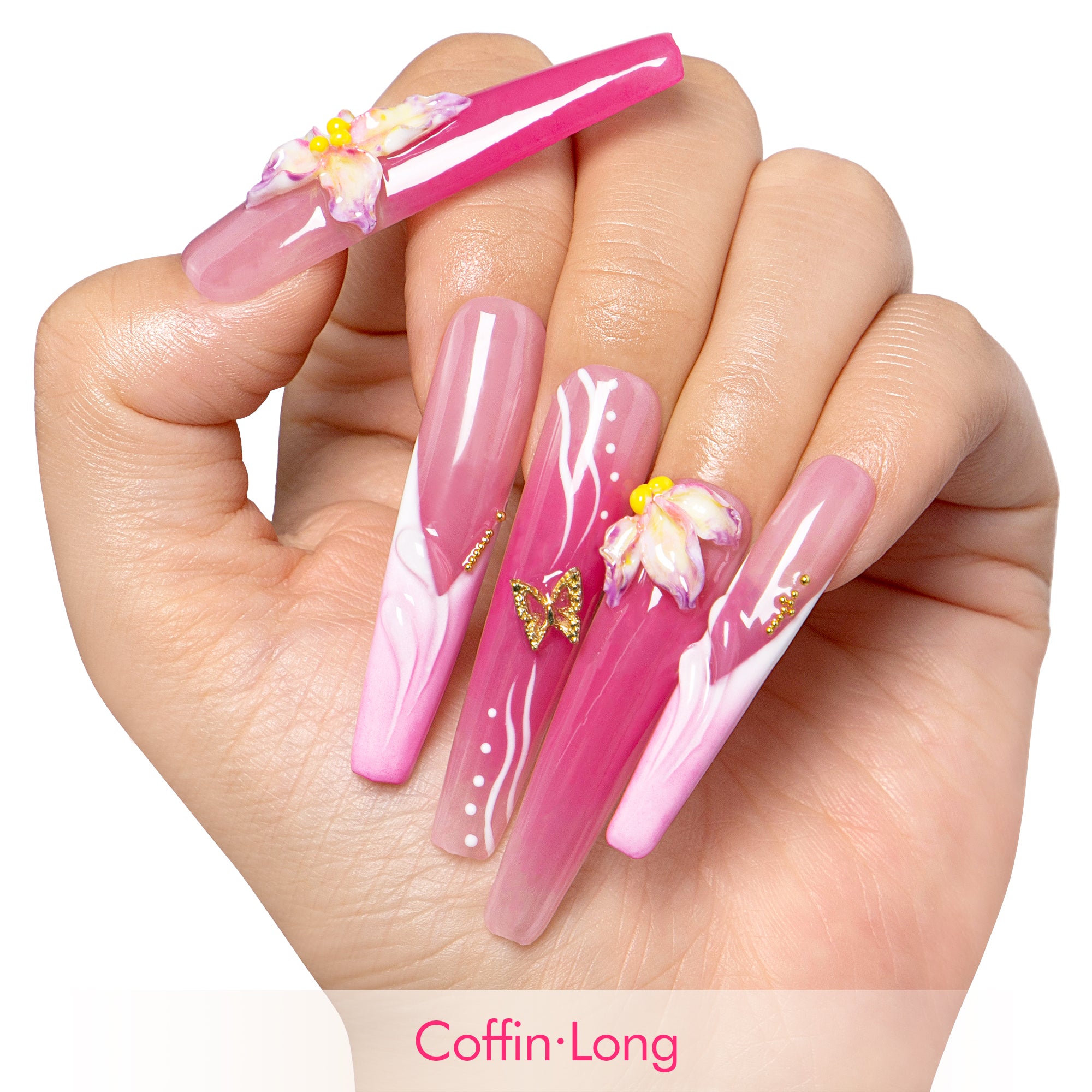 Butterfly Kiss Handmade Nails H502