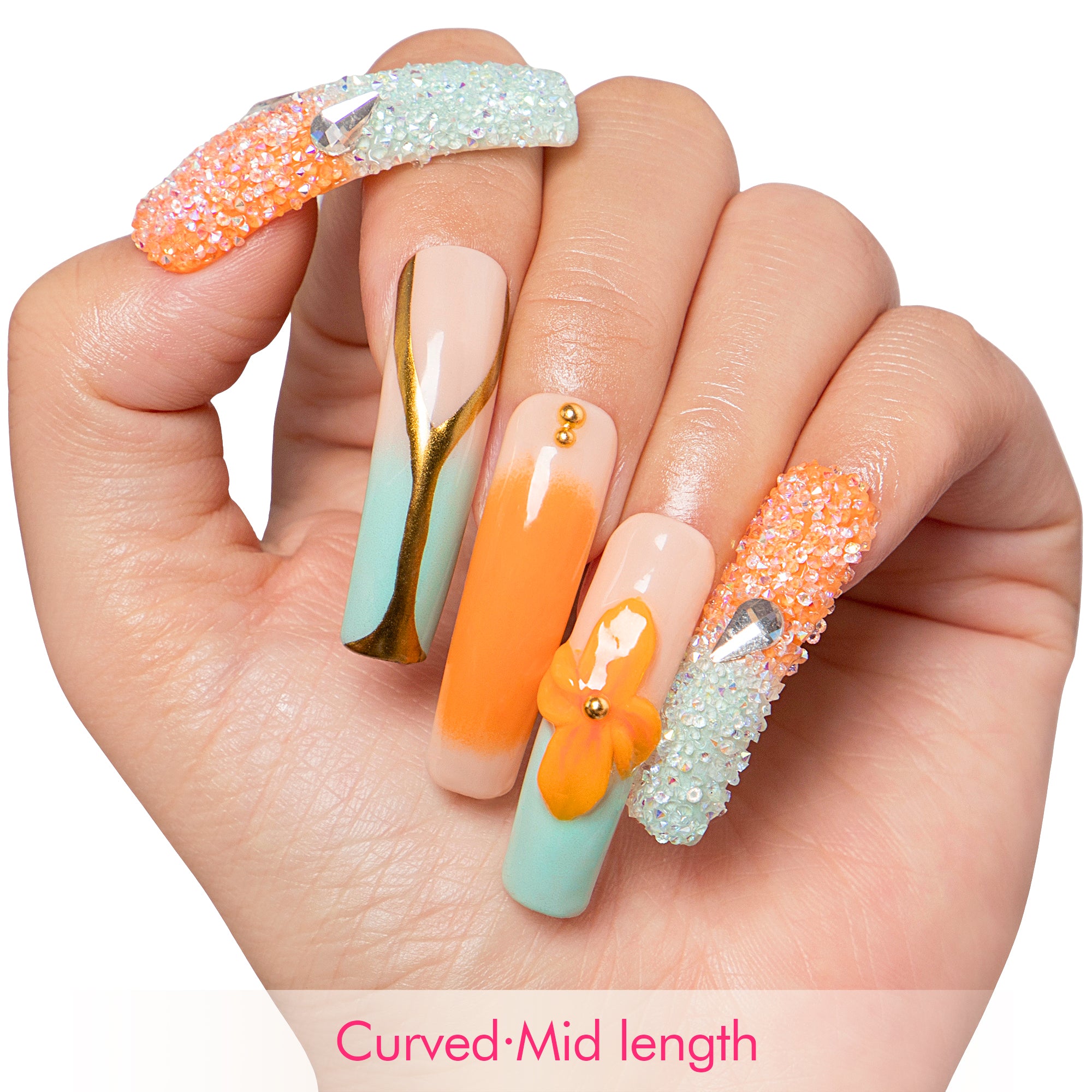 Sunset Serenade Handmade Nails H504