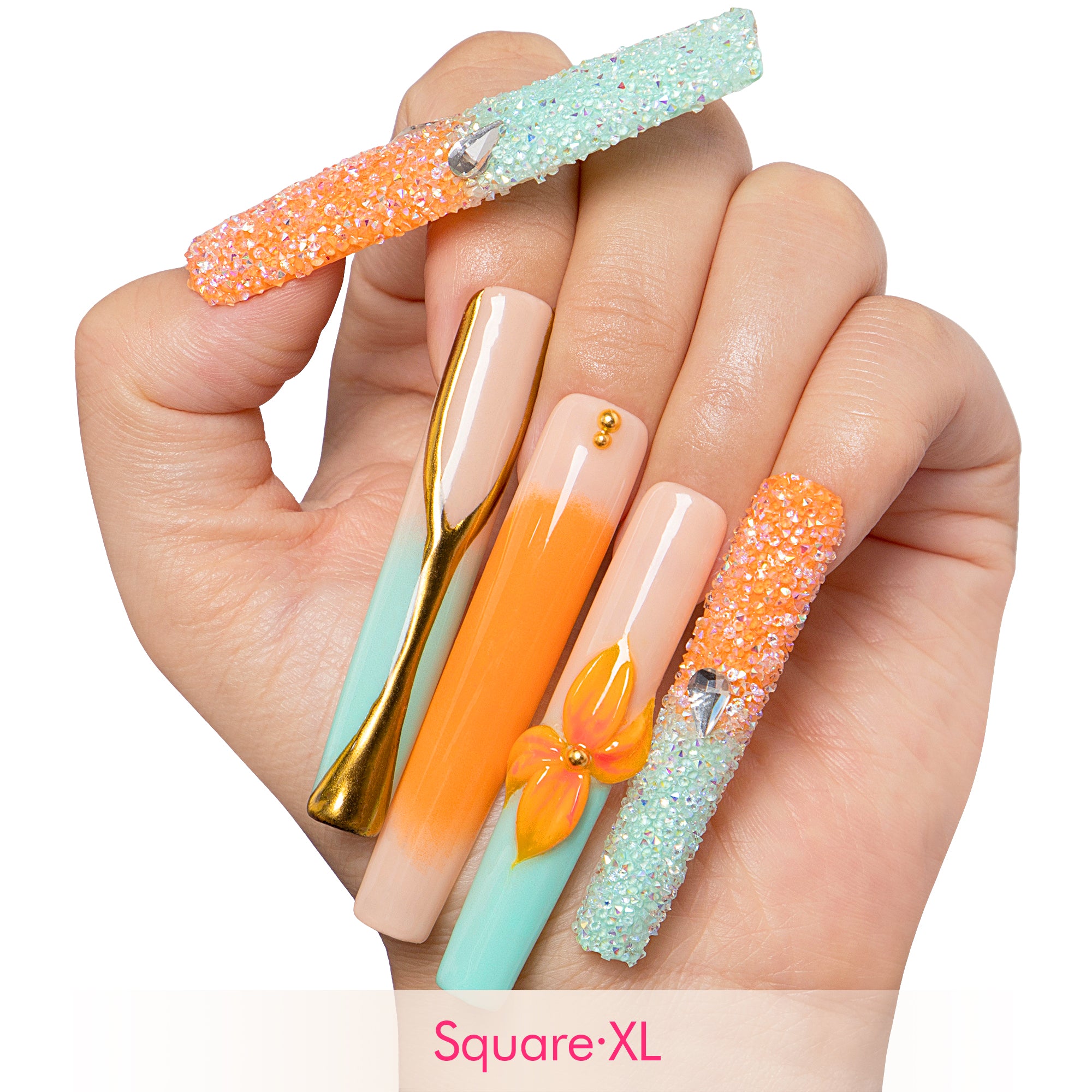 Sunset Serenade Handmade Nails H504