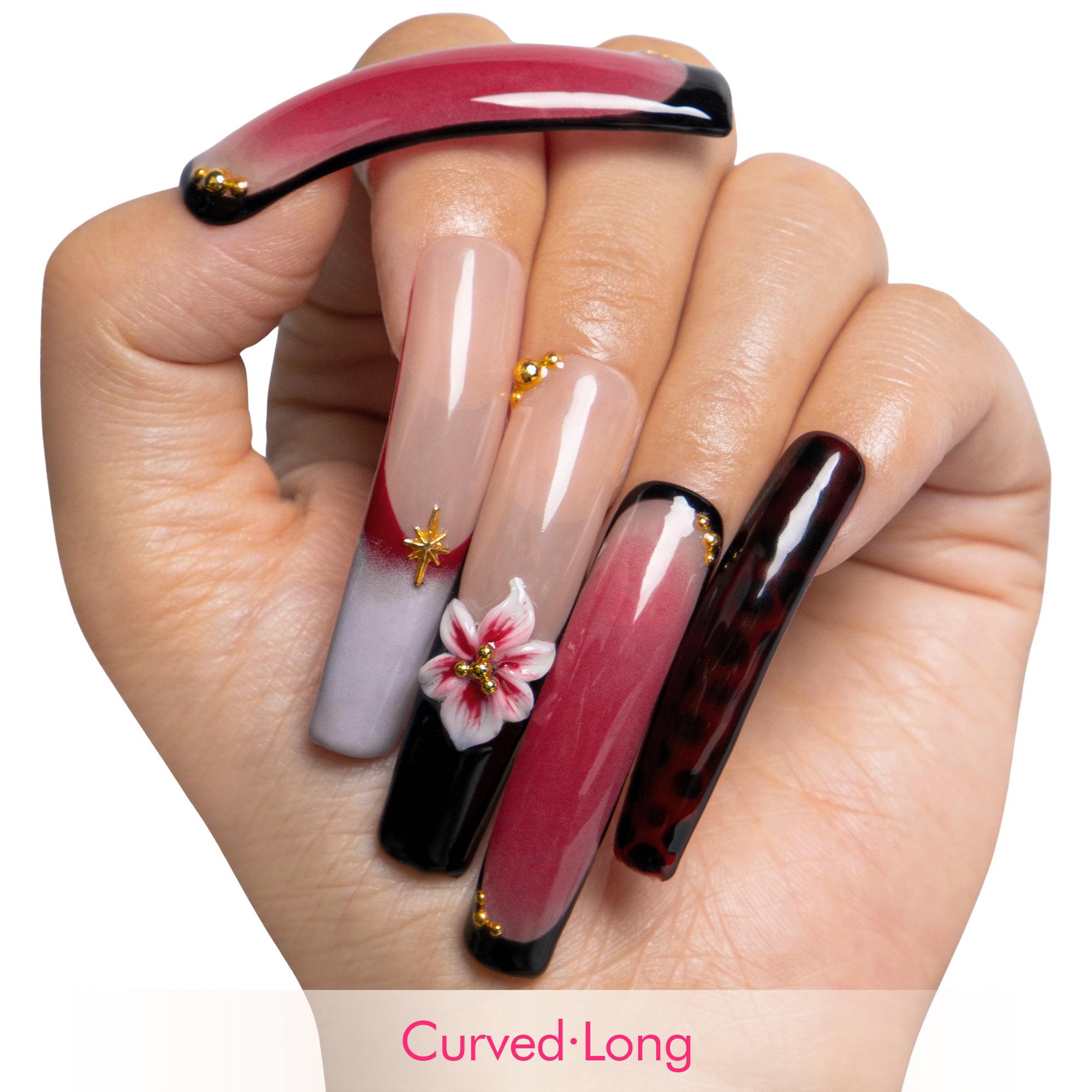 Phoenix Glow Handmade Nails H505