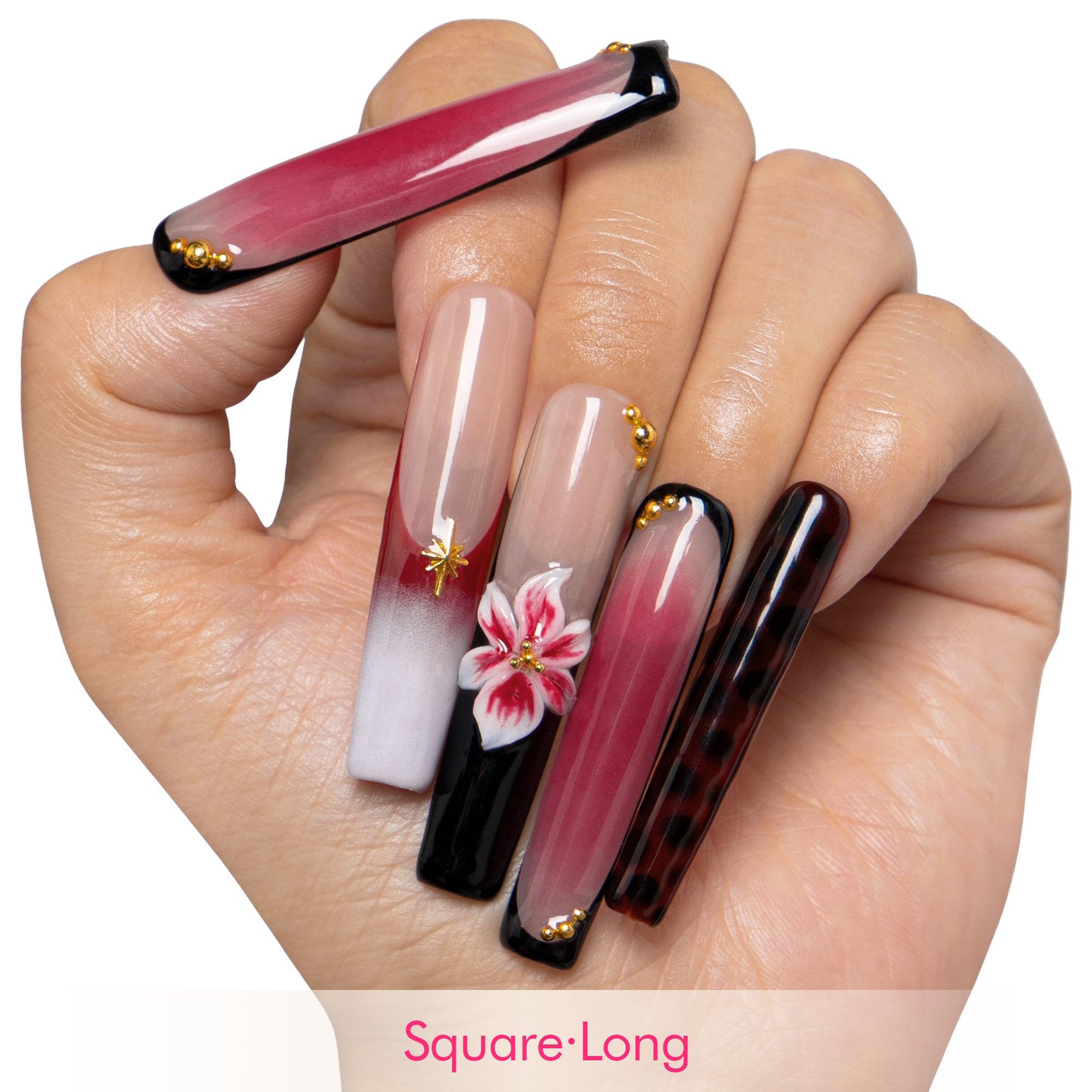 Phoenix Glow Handmade Nails H505