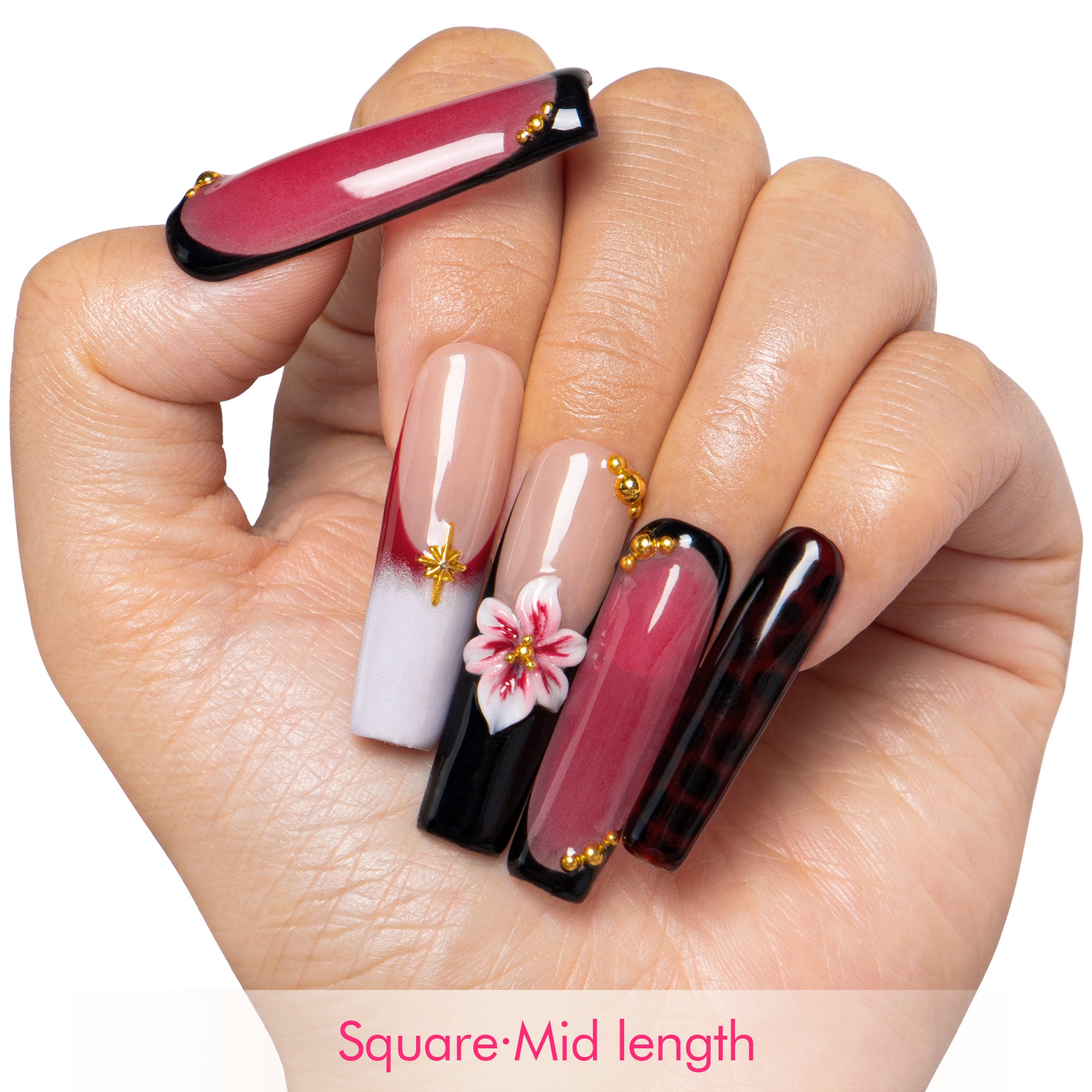 Phoenix Glow Handmade Nails H505