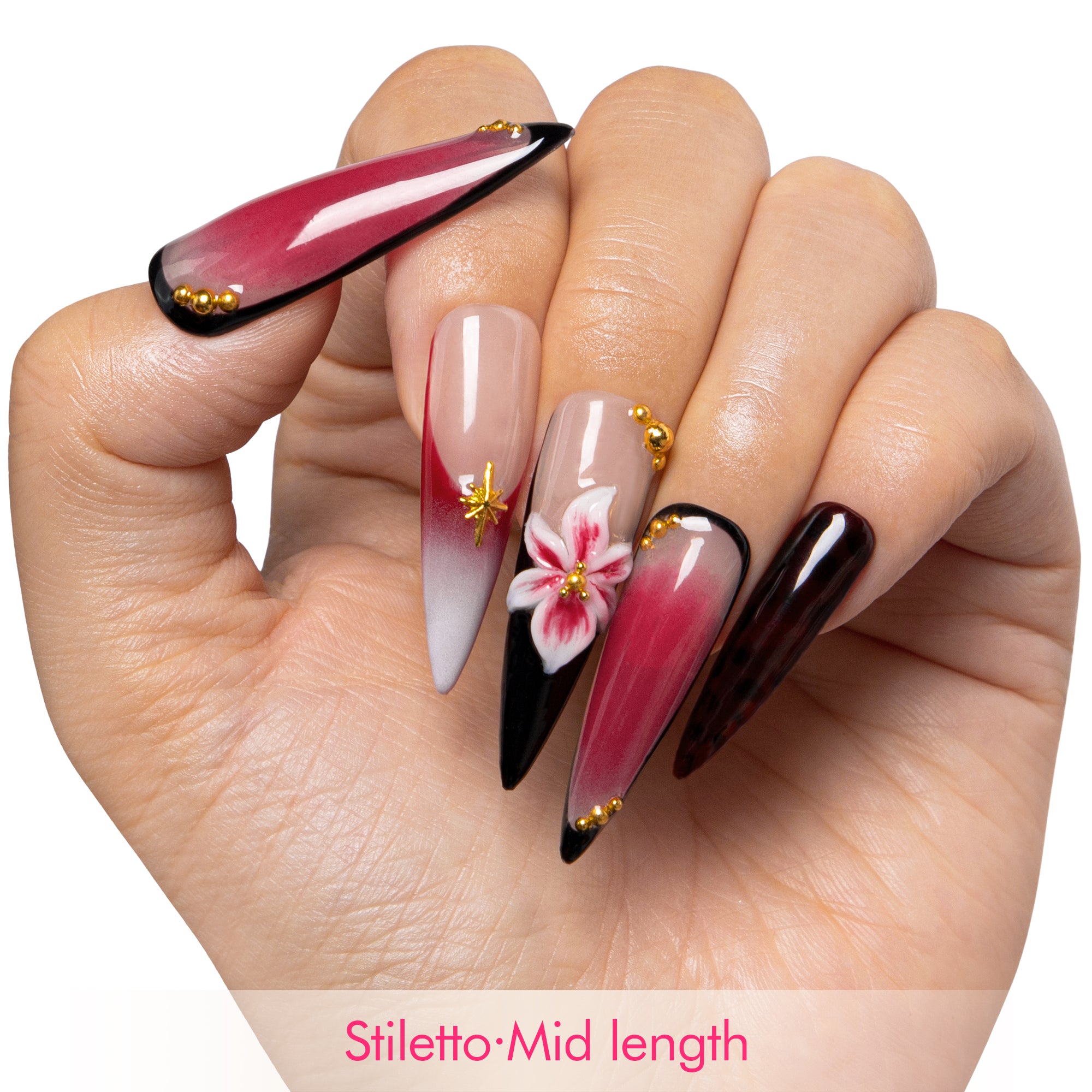 Phoenix Glow Handmade Nails H505