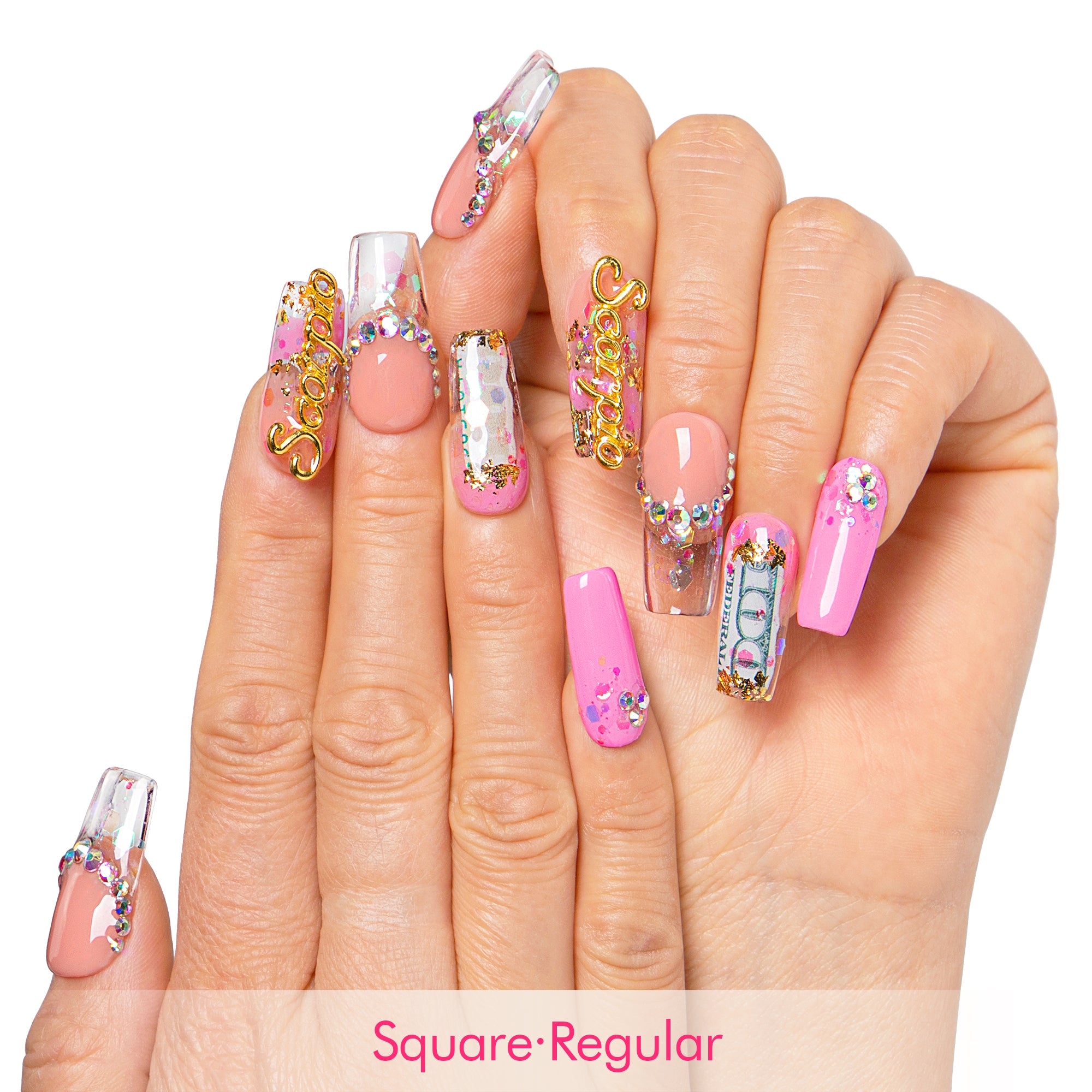 Birthday Queen Handmade Nails H509