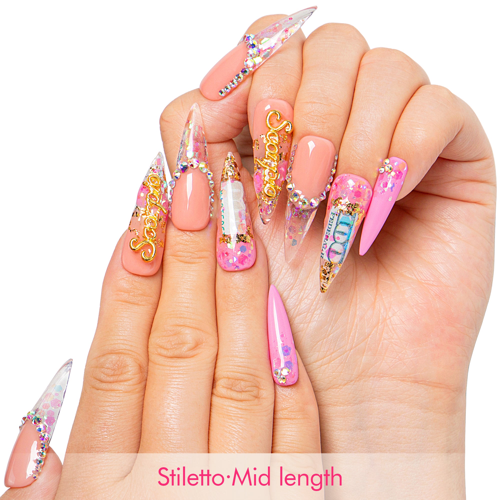 Birthday Queen Handmade Nails H509