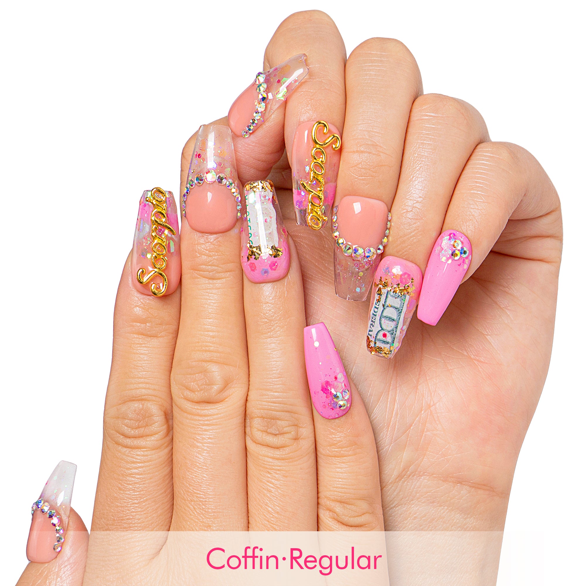 Birthday Queen Handmade Nails H509