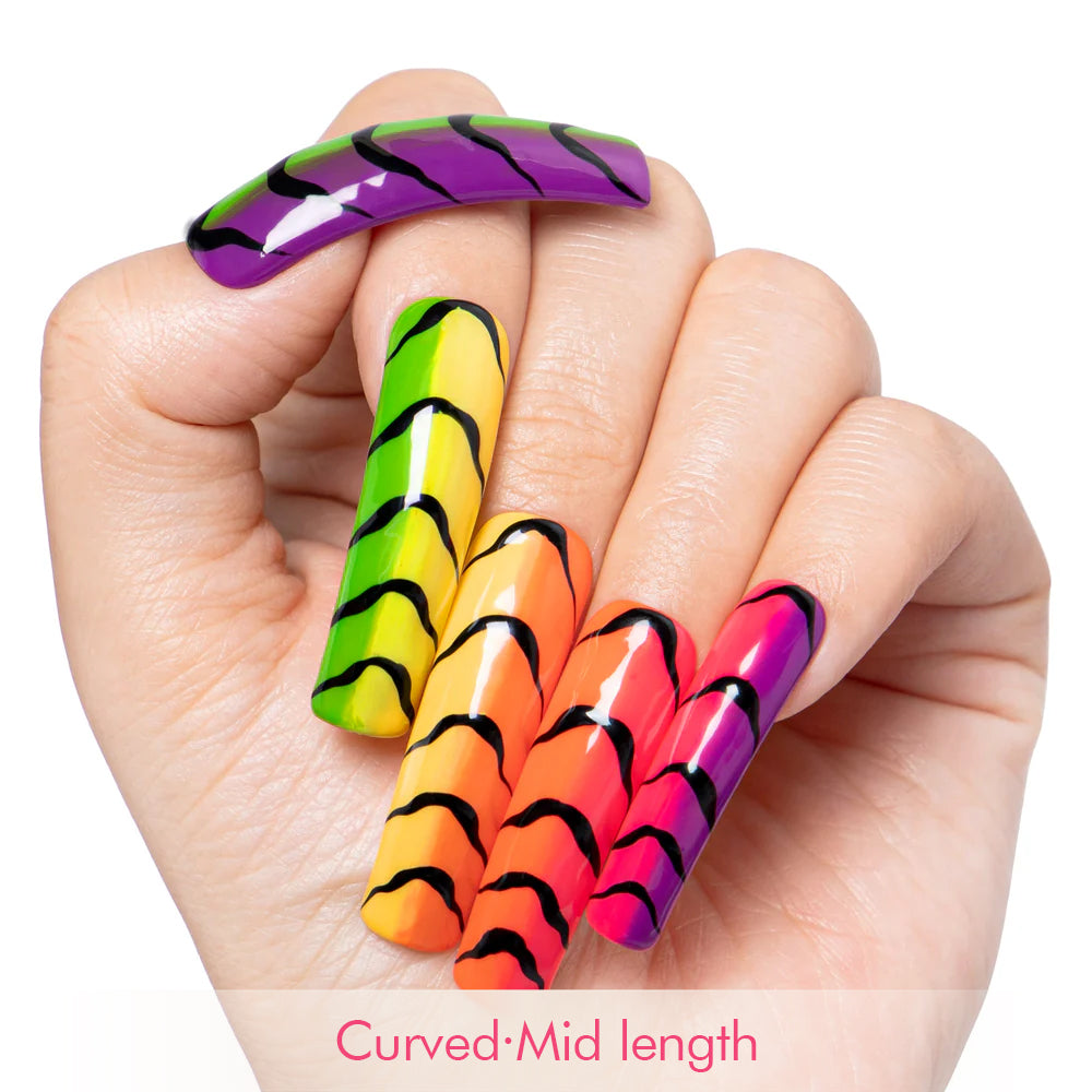 Neon Scales Handmade Nails H517