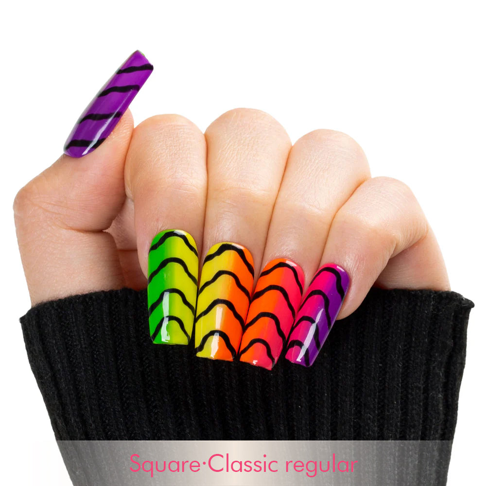 Neon Scales Handmade Nails H517
