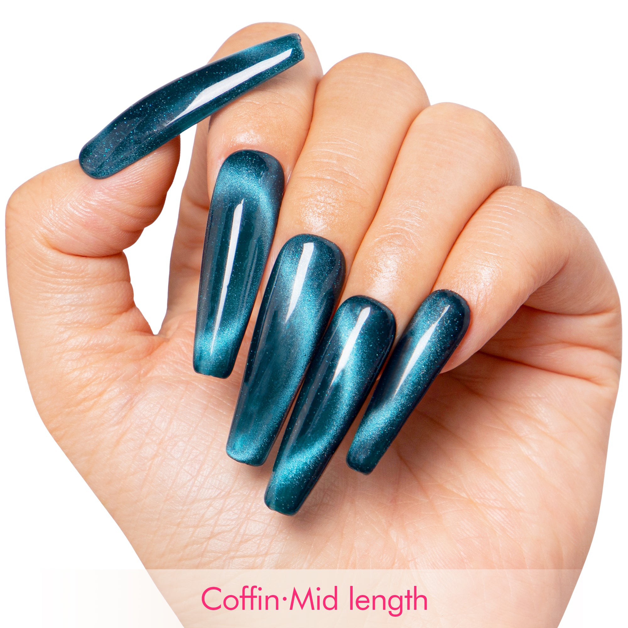 Blue Crush Handmade Nails H522