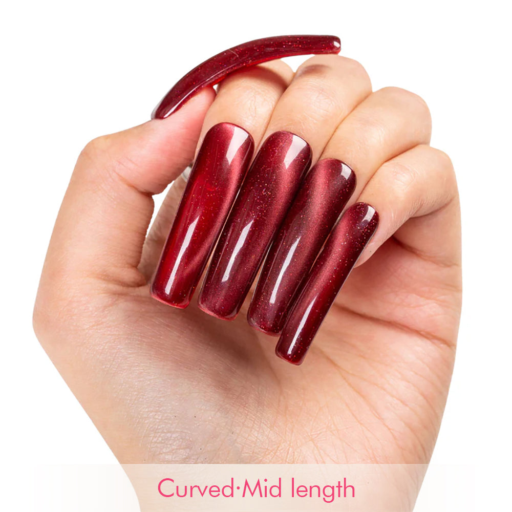 Crushed Velvet Handmade Nails H523