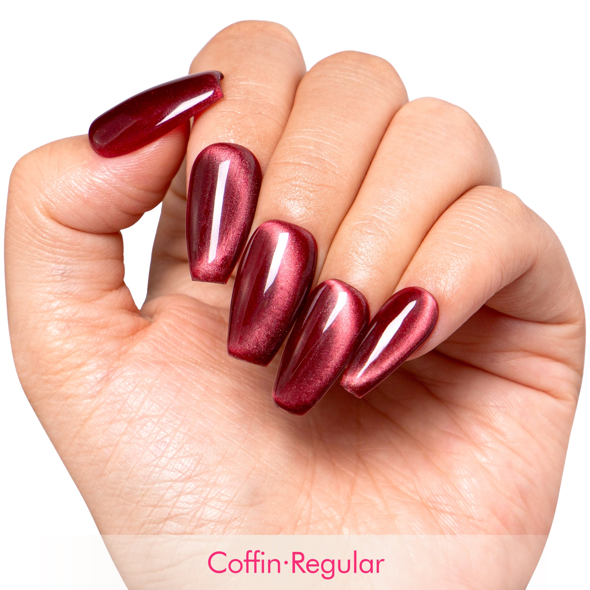 Crushed Velvet Handmade Nails H523