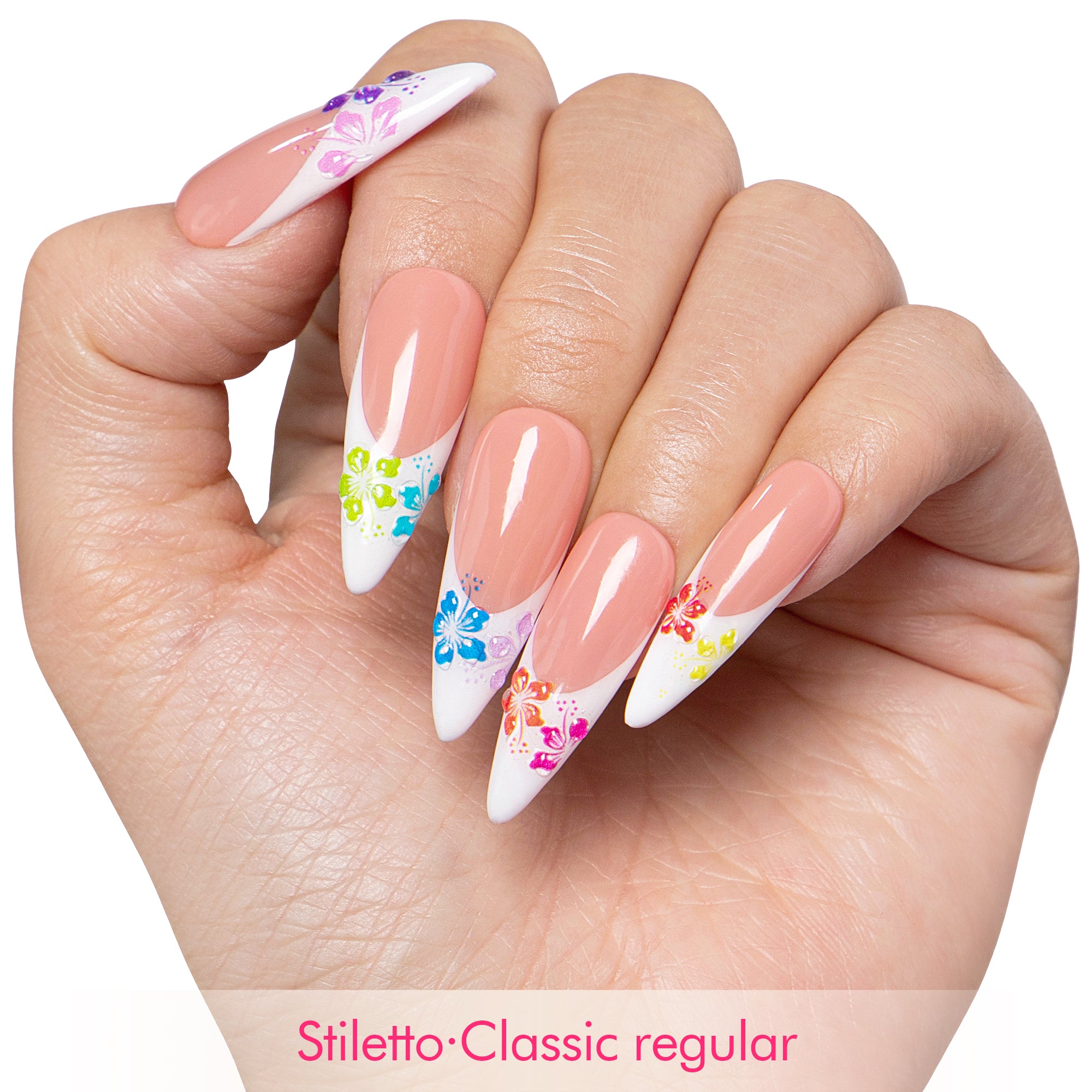 Tropical Garden Handmade Nails H538