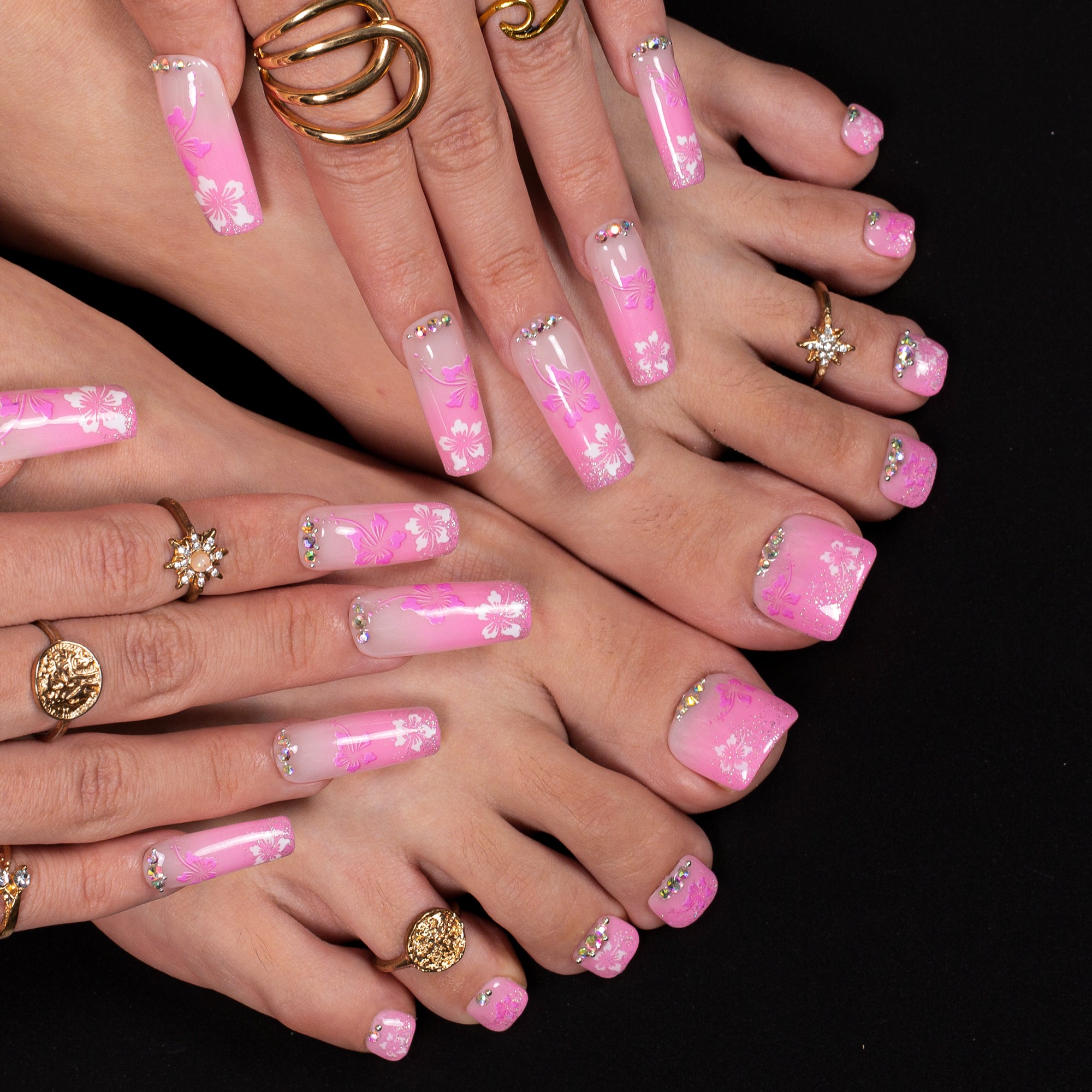 Blossom Breeze Combo Set Handmade Nails H539+T539