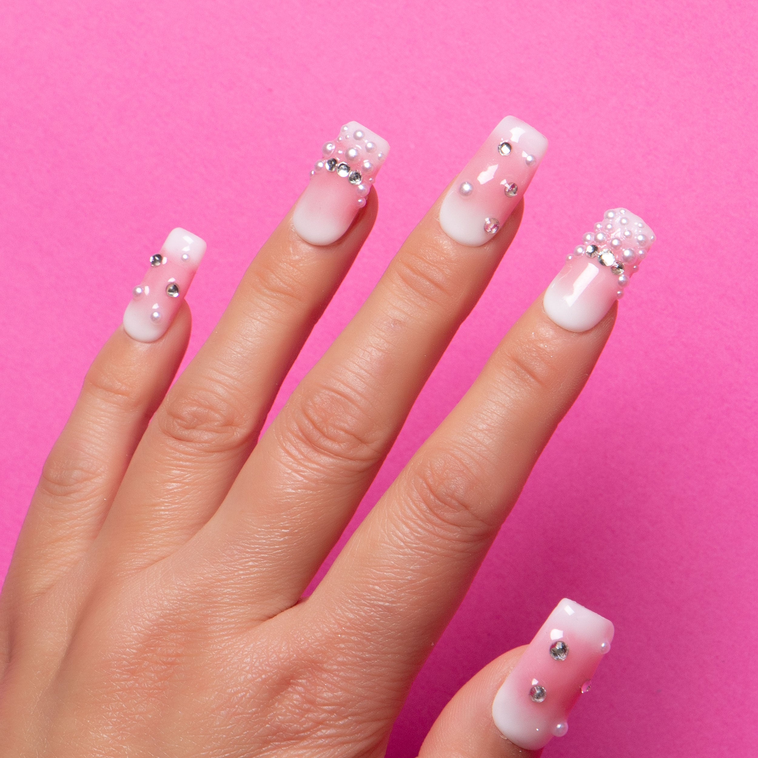 Sakura Spring Handmade Square Nails H54