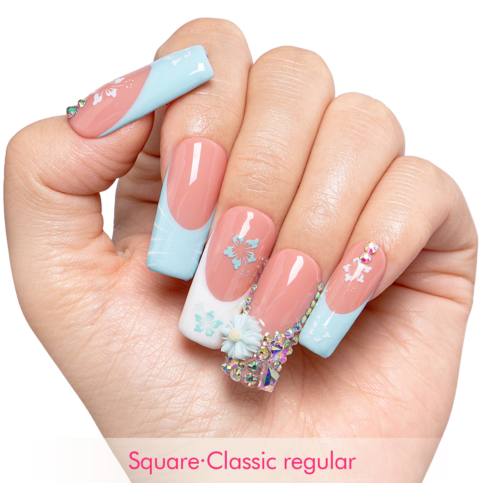 Tropical Breeze Handmade Nails H540