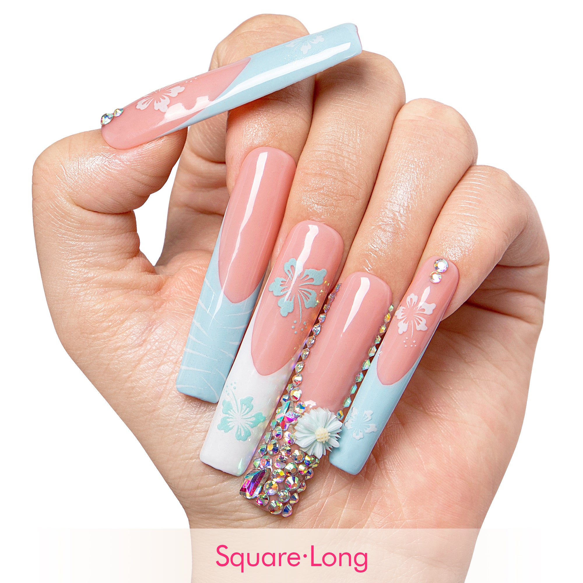 Tropical Breeze Handmade Nails H540