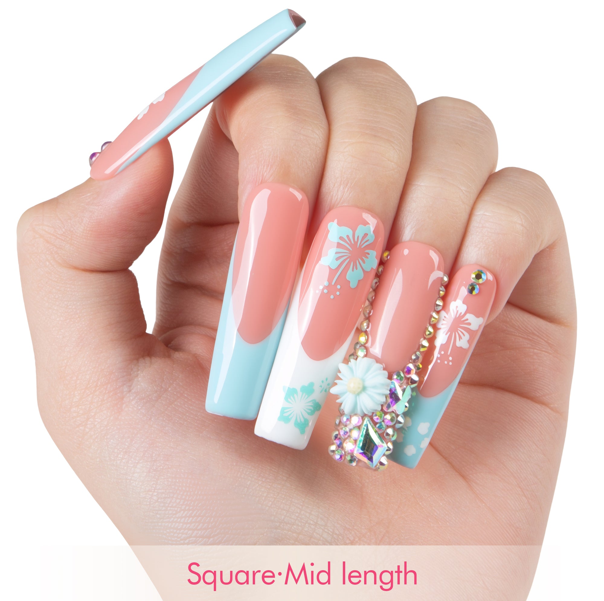 Tropical Breeze Handmade Nails H540