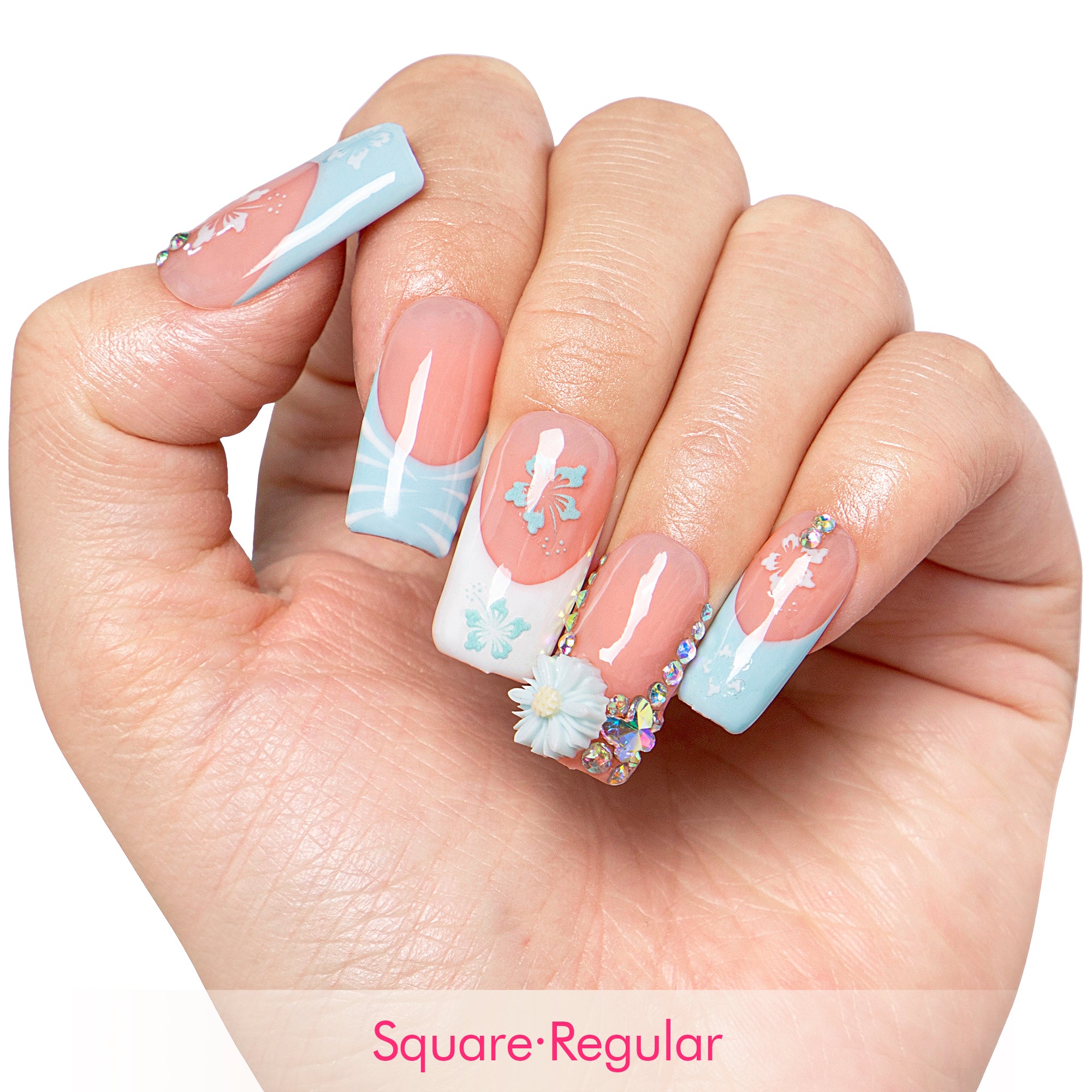 Tropical Breeze Handmade Nails H540
