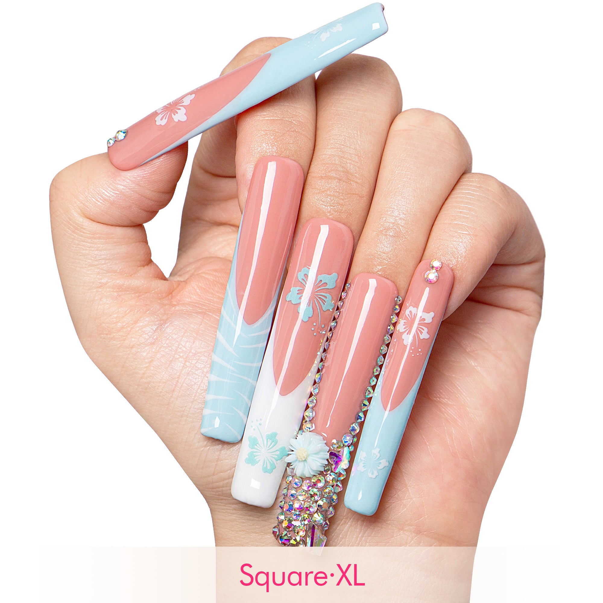 Tropical Breeze Handmade Nails H540