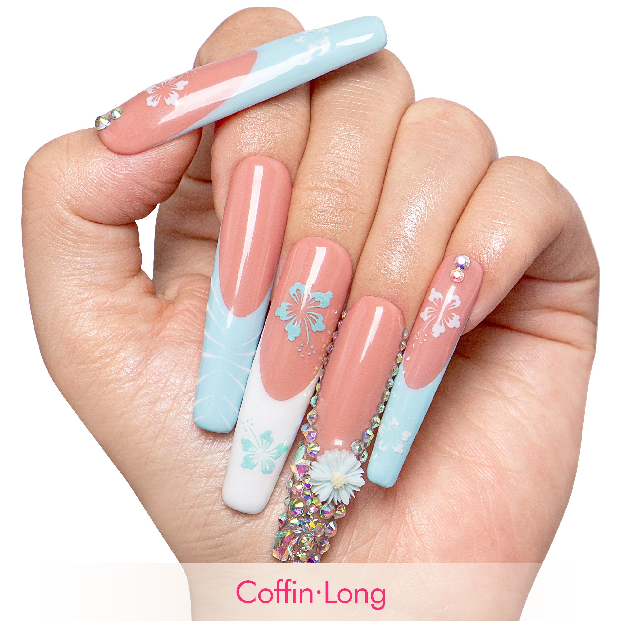Tropical Breeze Handmade Nails H540