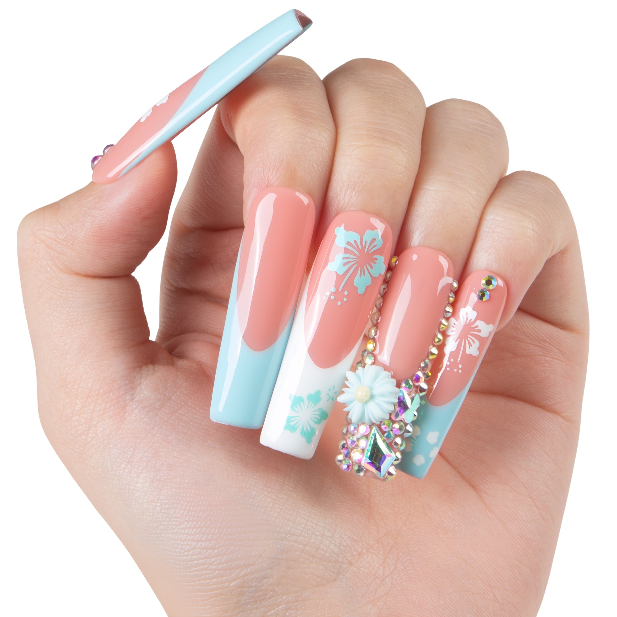 Tropical Breeze Handmade Nails H540