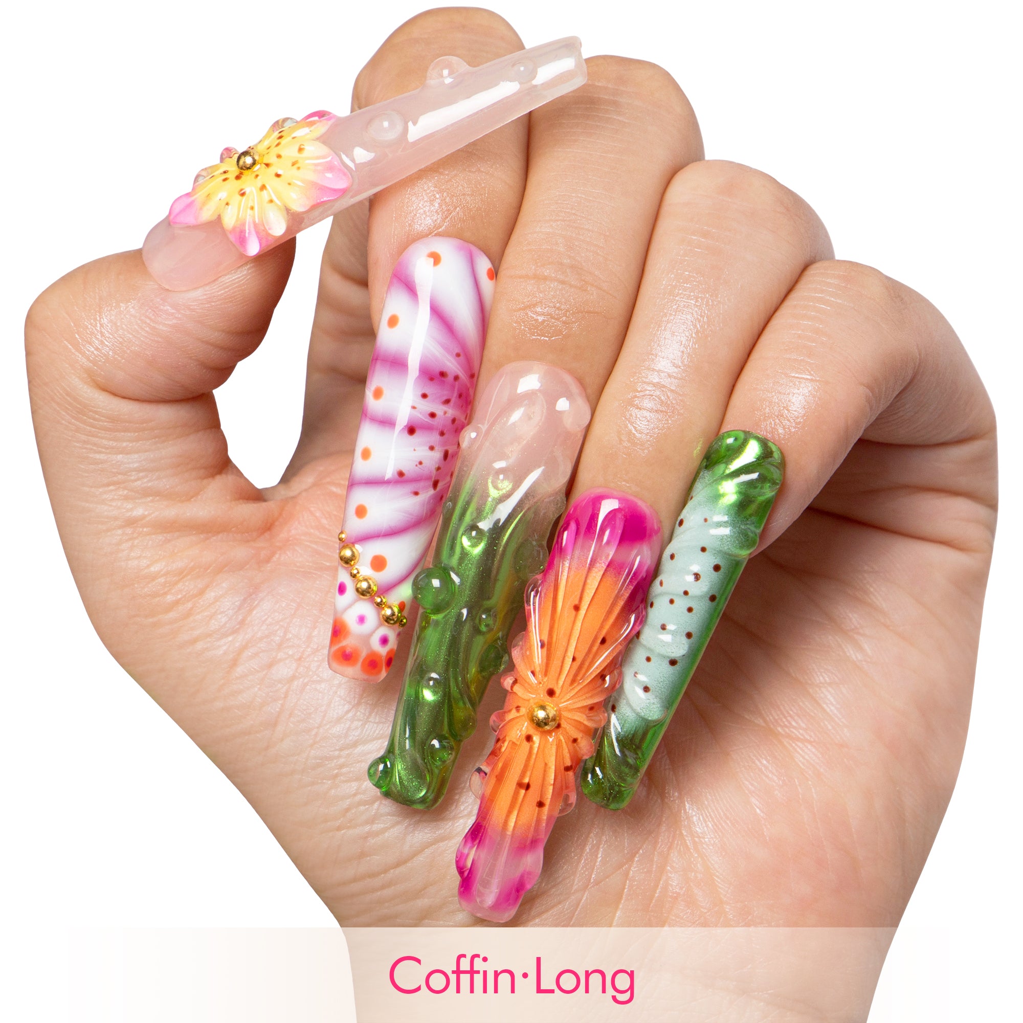 Sea Bloom Handmade Nails H544