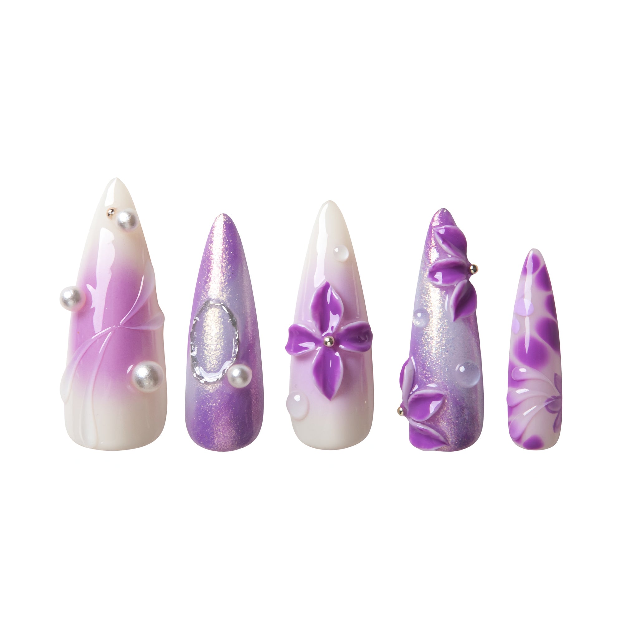 Lilac Lagoon Handmade Nails H545