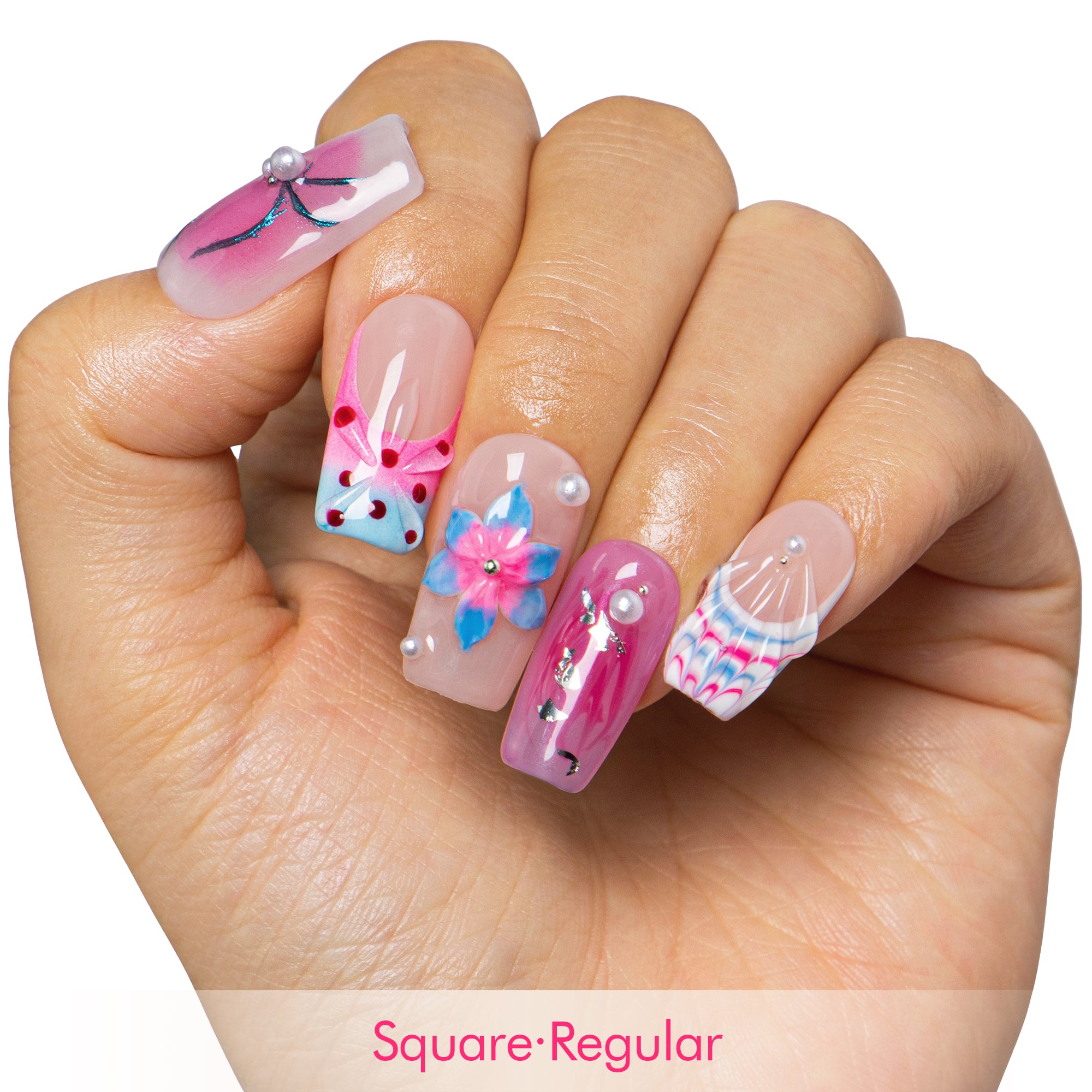 Mermaid’s Mood Handmade Nails H549