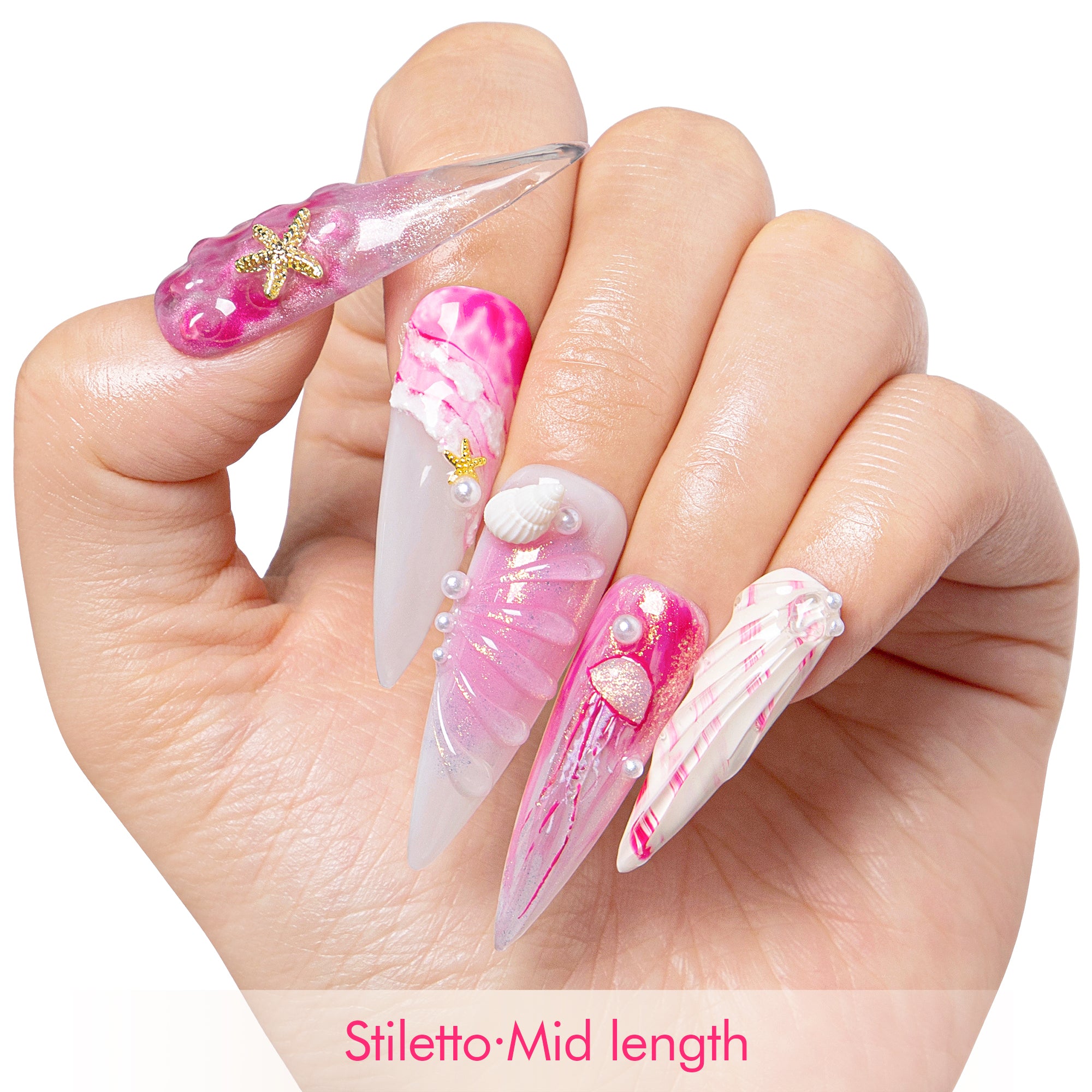 Seashell Siren Handmade Nails H550