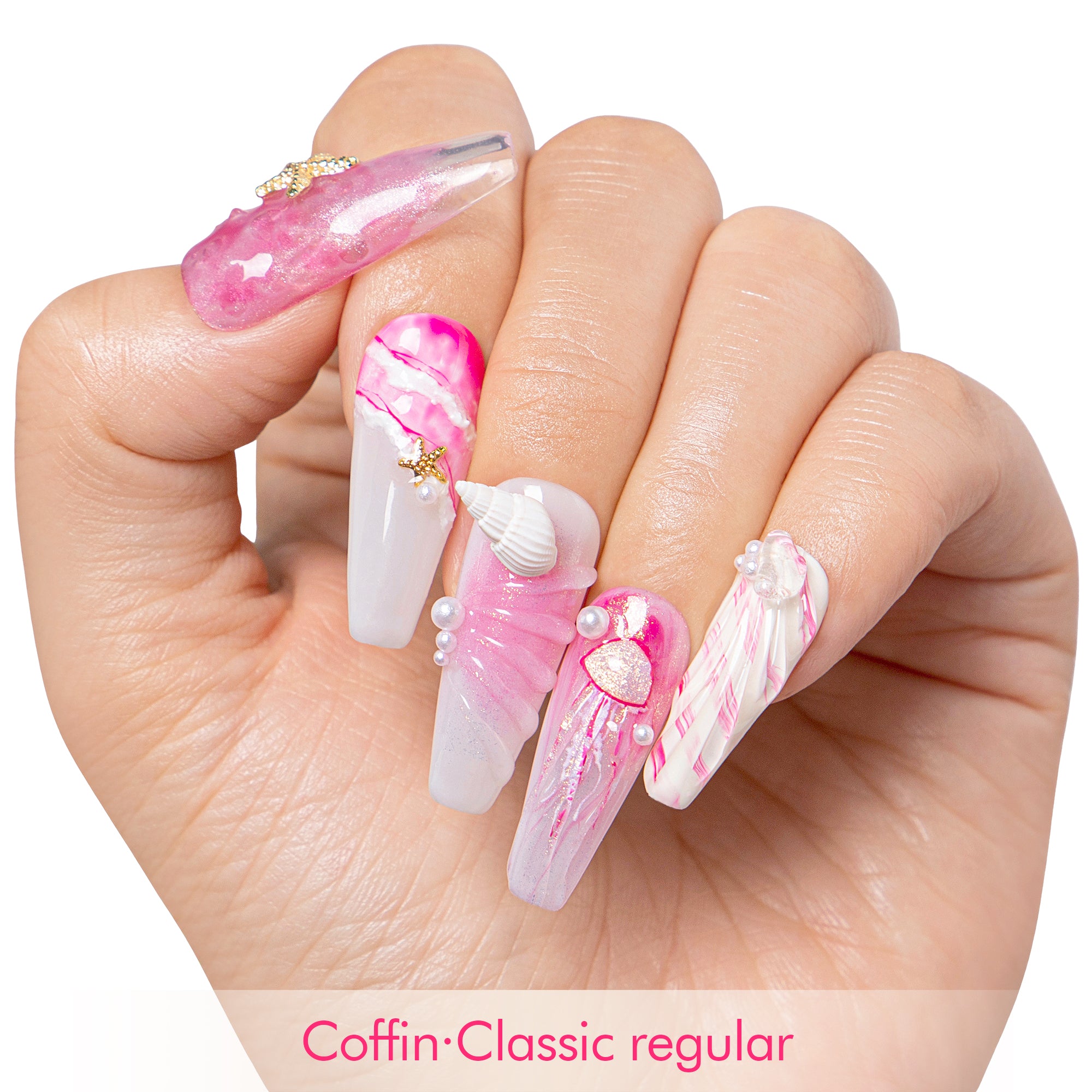 Seashell Siren Handmade Nails H550