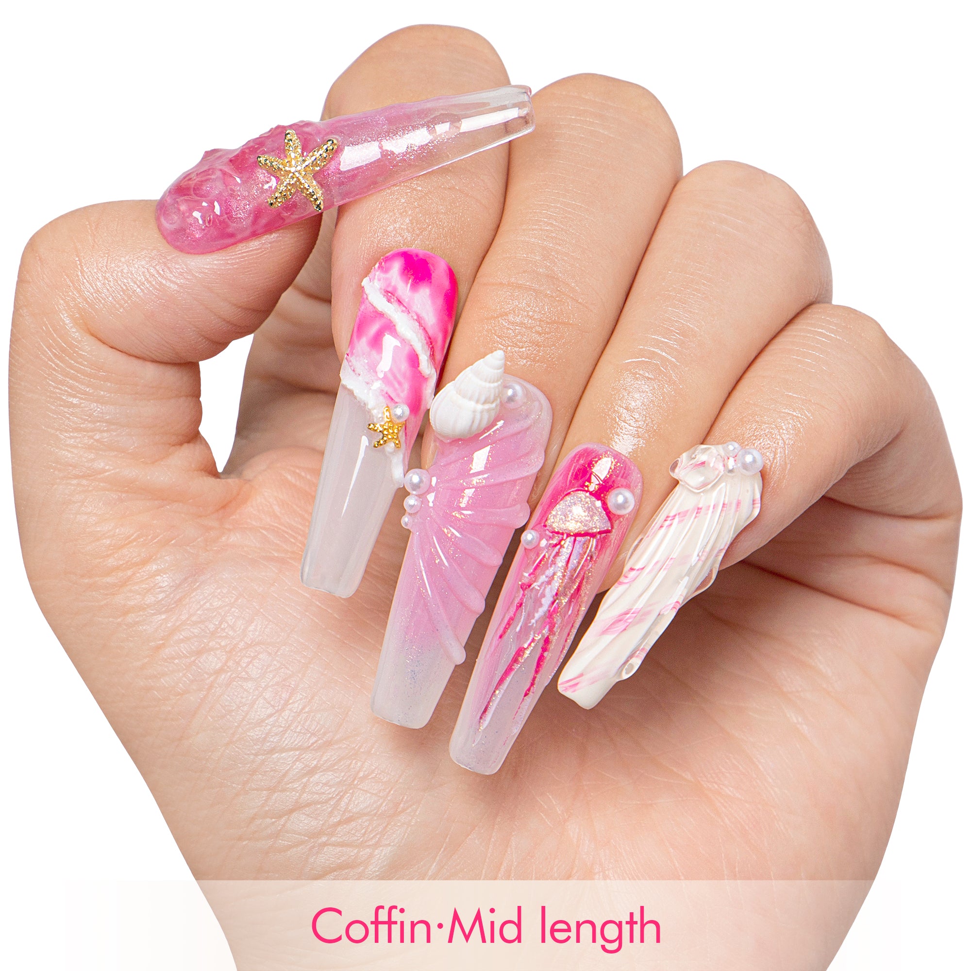 Seashell Siren Handmade Nails H550