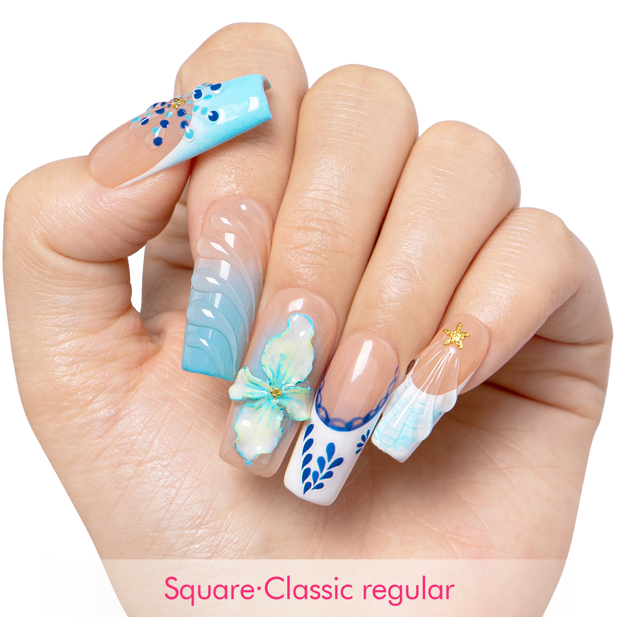 Summer Siren Handmade Nails H551