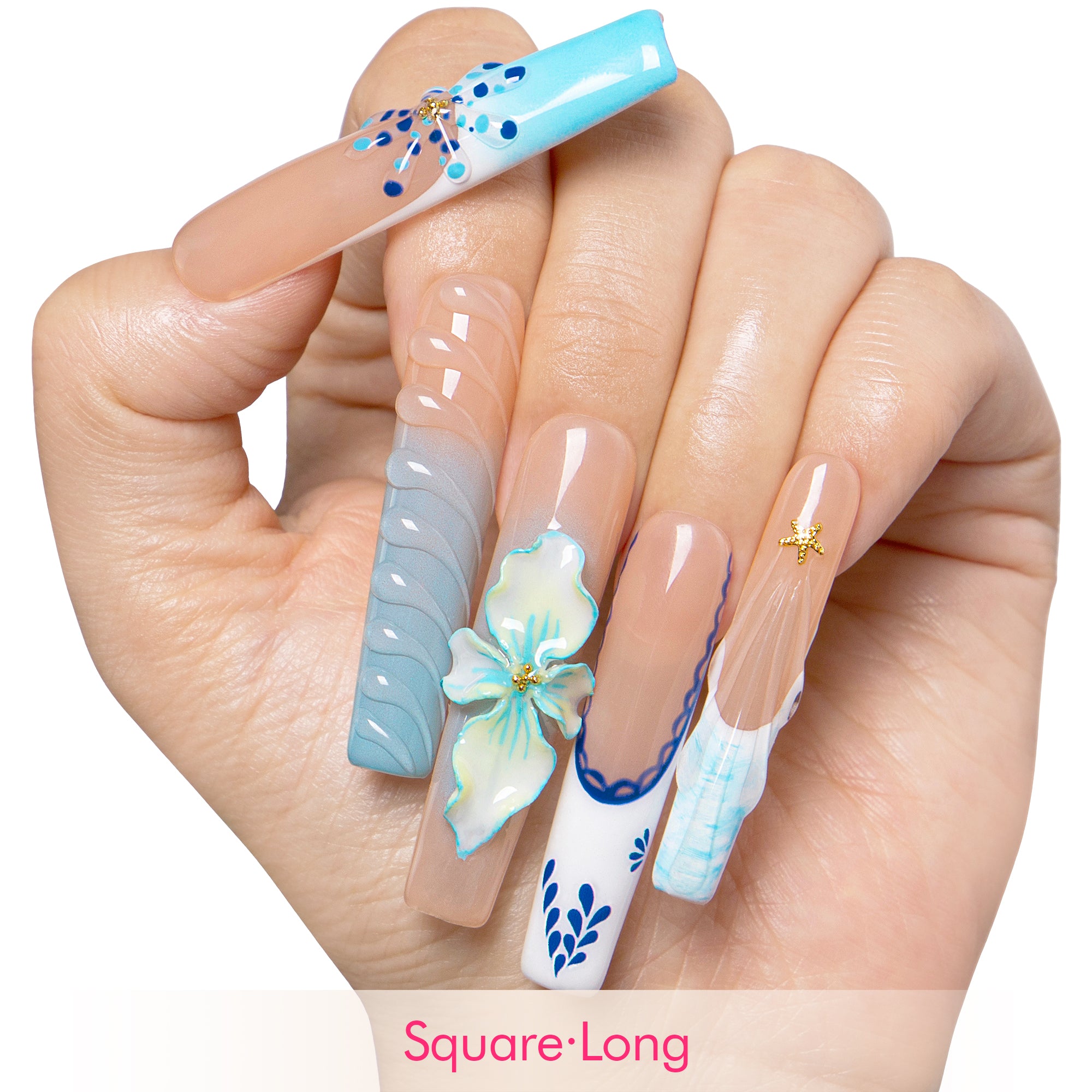 Summer Siren Handmade Nails H551