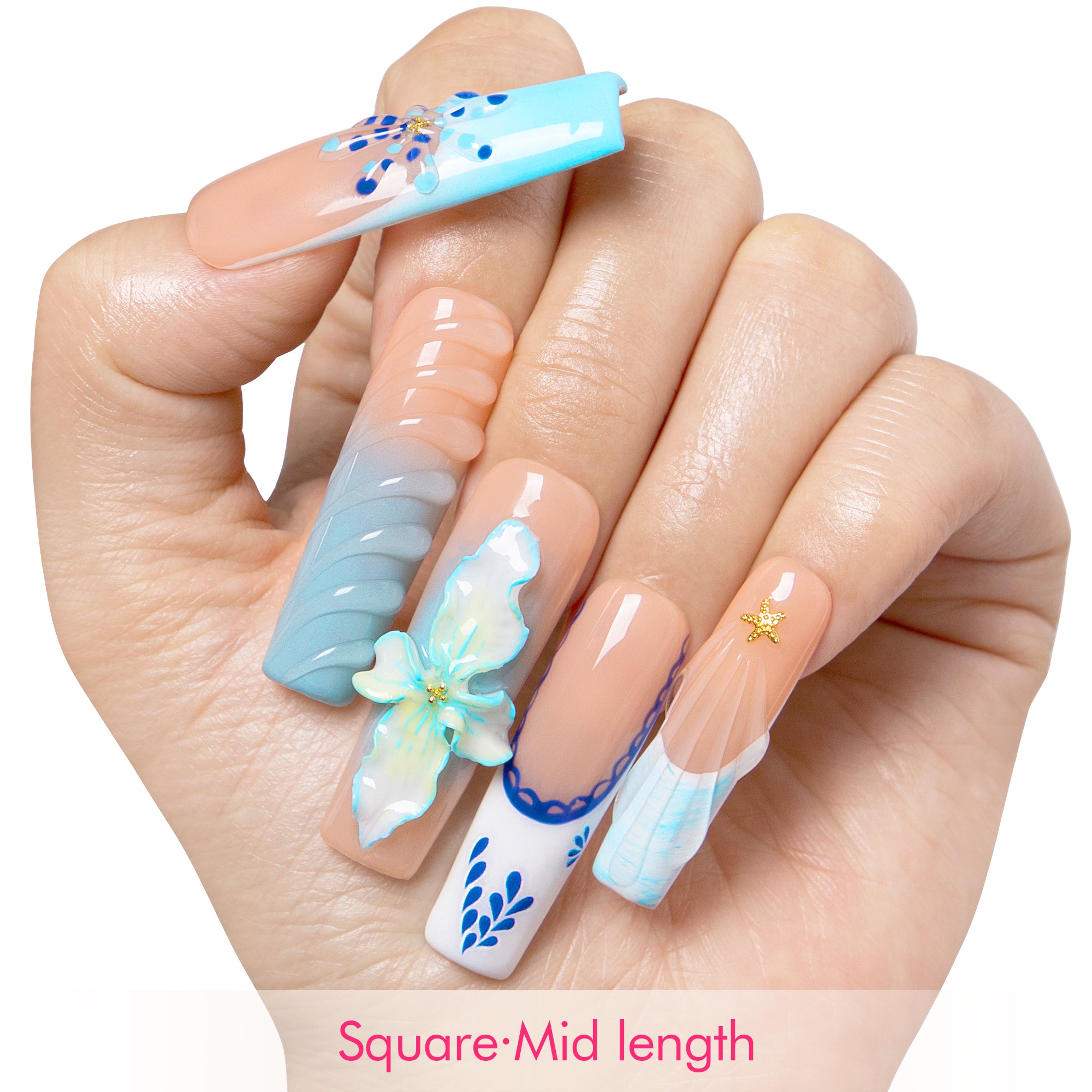 Summer Siren Handmade Nails H551